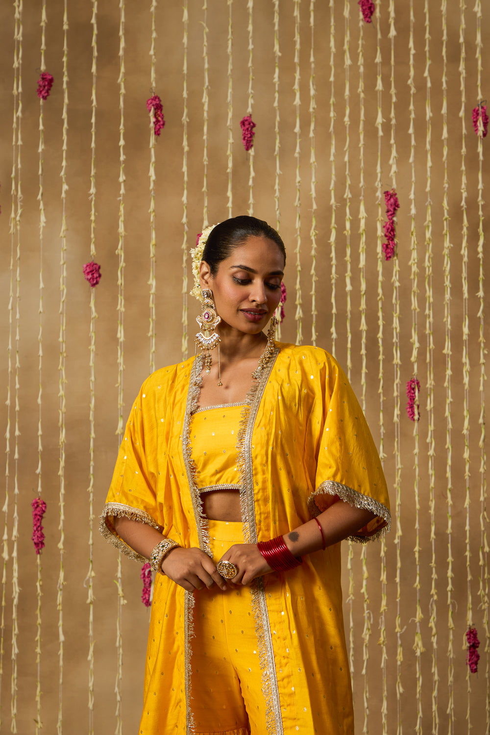 Jhoom Marigold Overlay Set