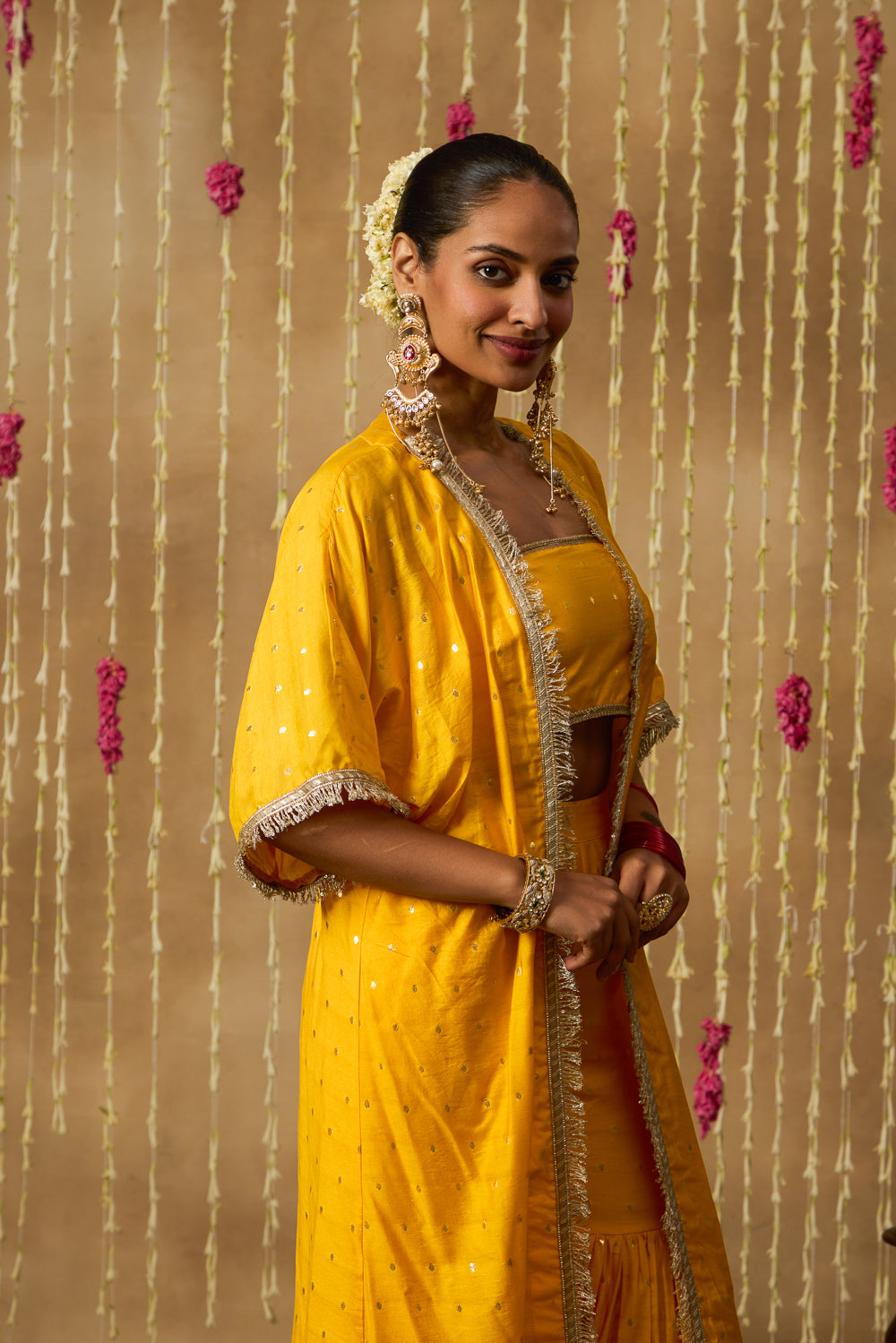 Jhoom Marigold Overlay Set