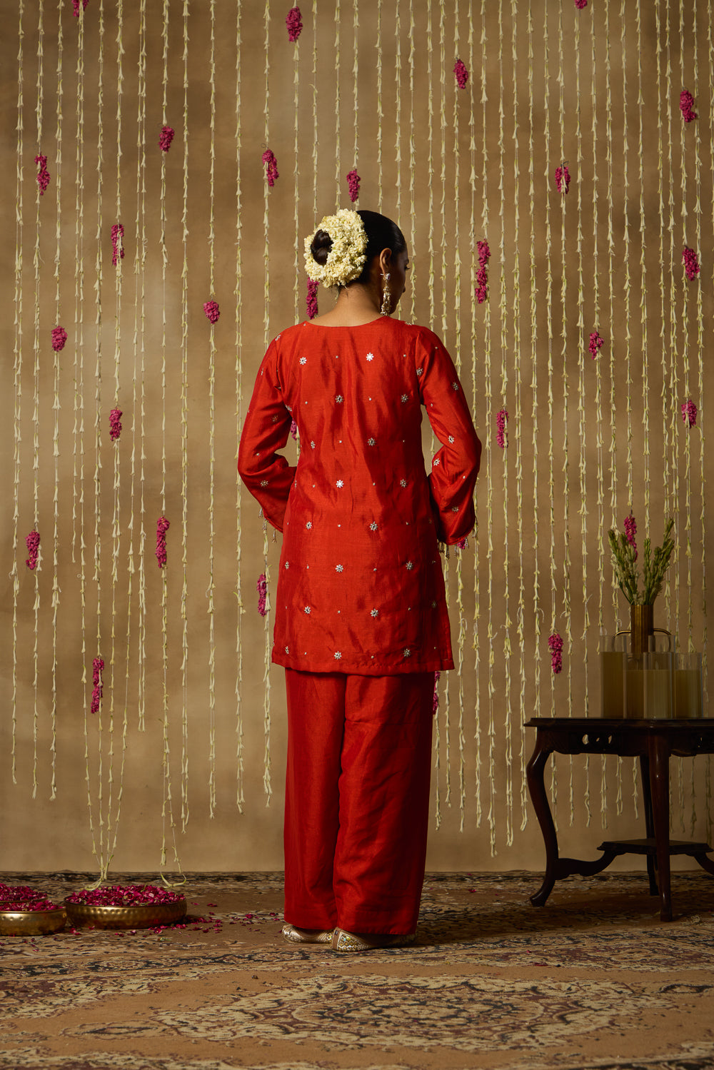 Jhoom Vermilion Farshi Set