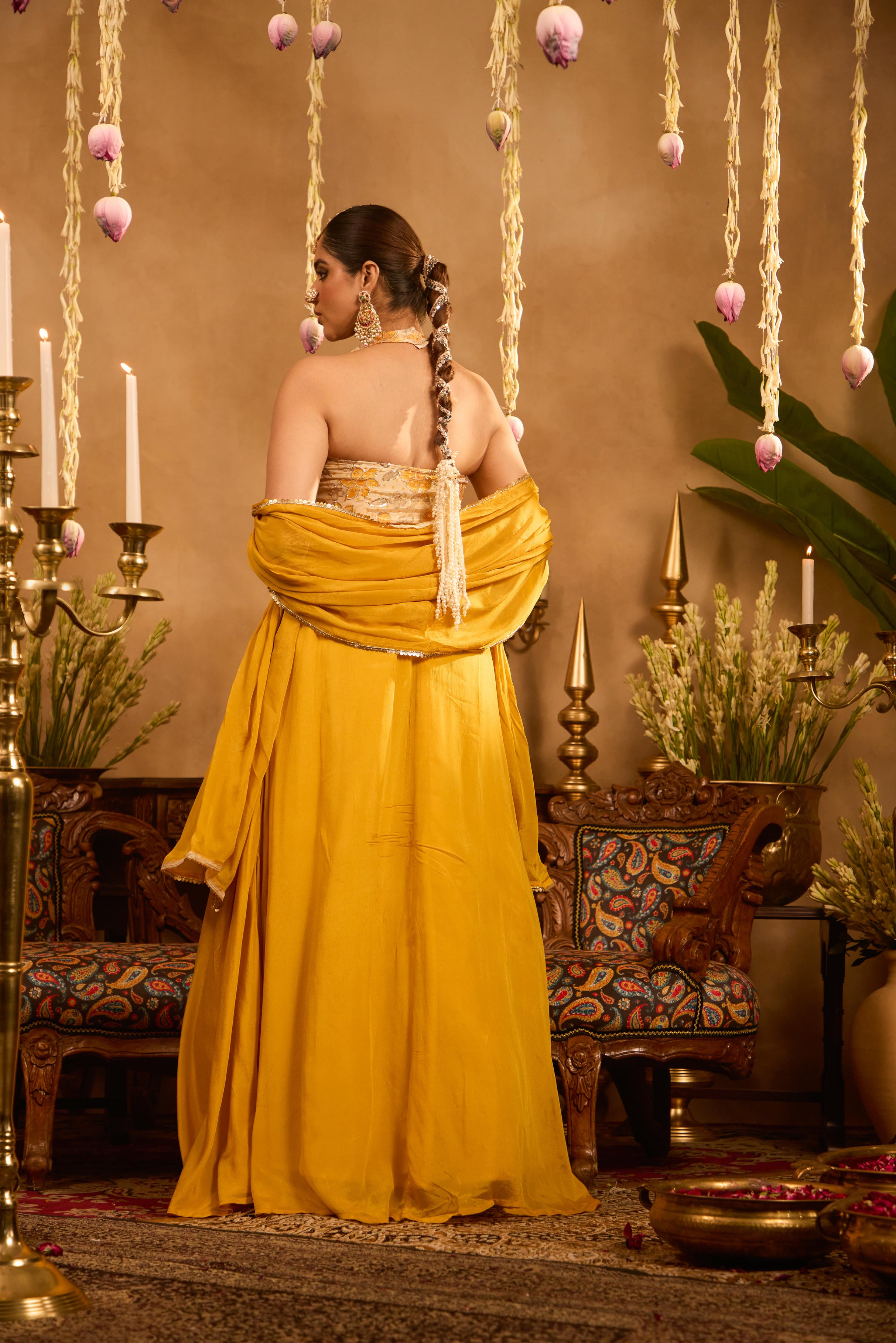 Mastaani Haldi Bloom Lehenga Set