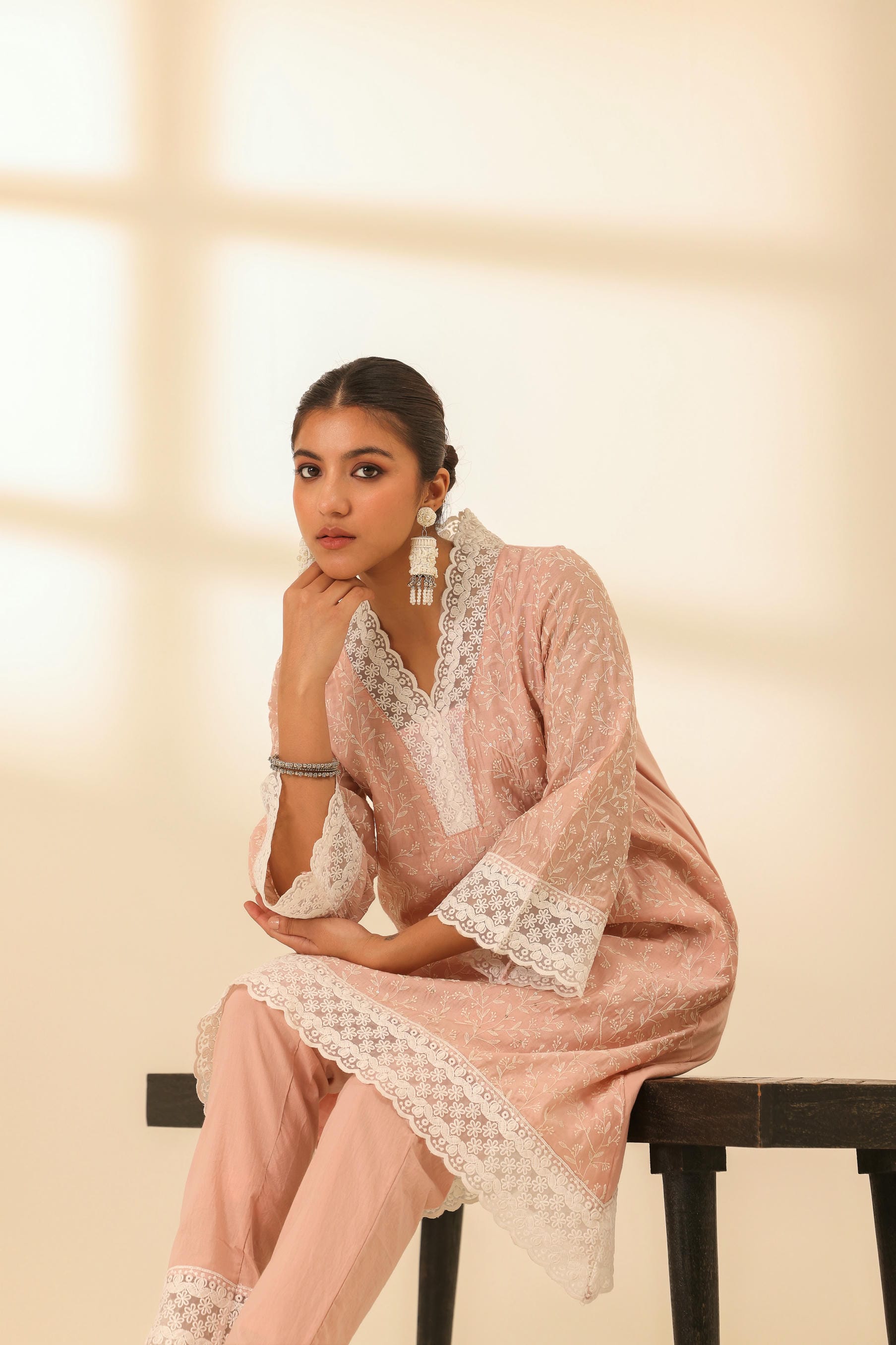 Rangrez Petal Pink Desi Tilt Kurta Set