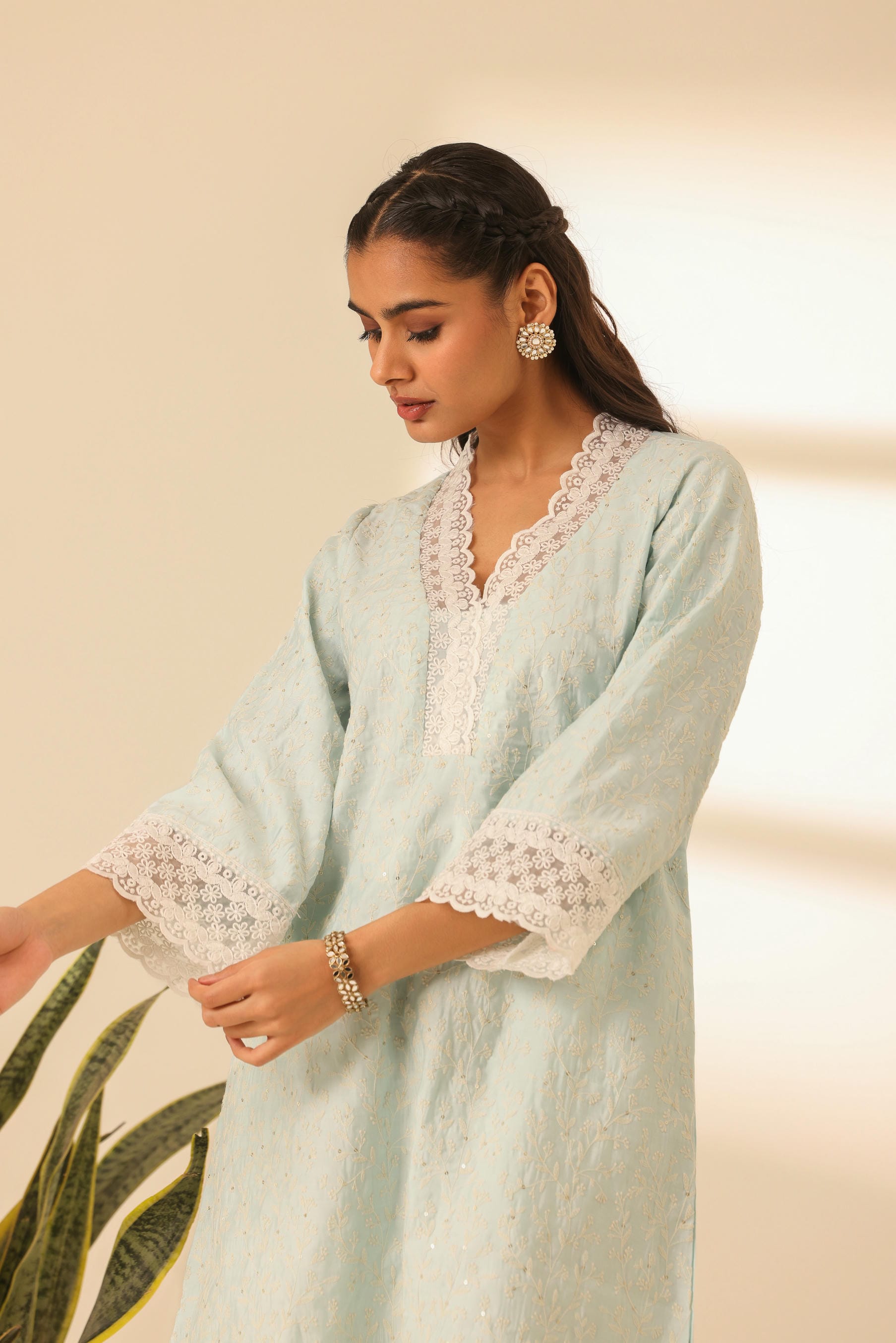 Rangrez Sky Kiss Desi Tilt Kurta Set
