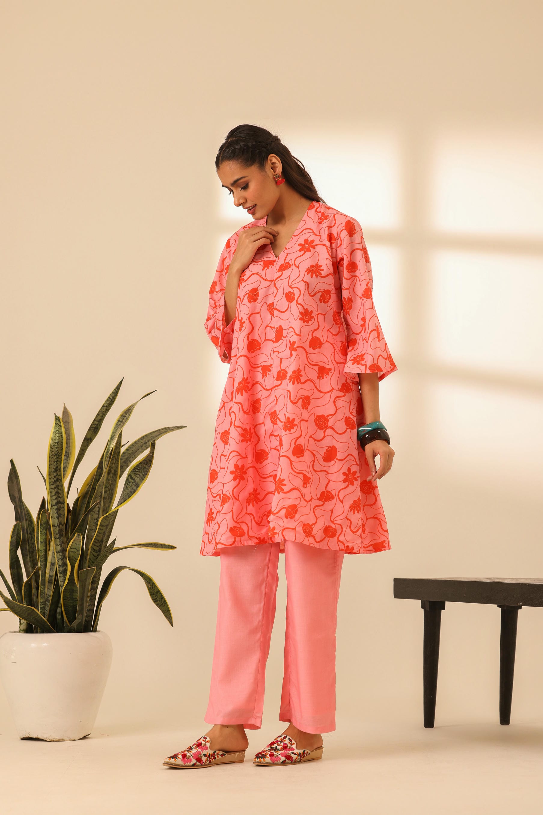 Rangrez Flamingo A Line Kurta Set