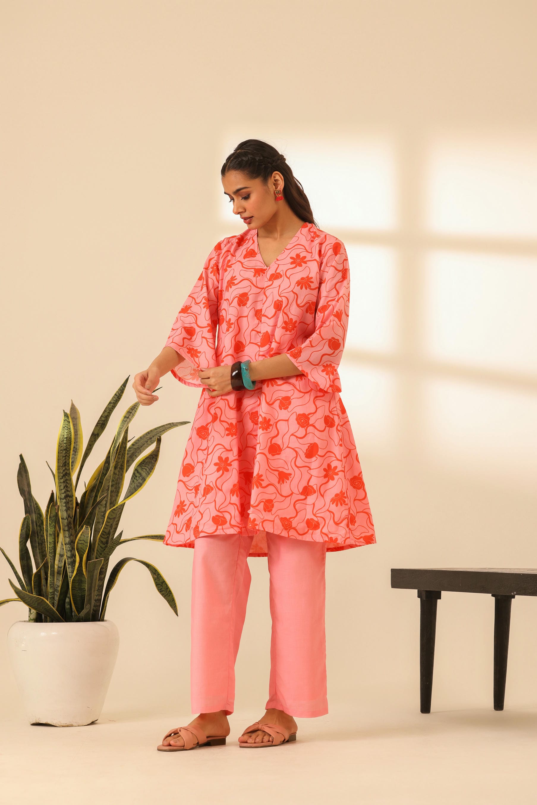 Rangrez Flamingo A Line Kurta Set