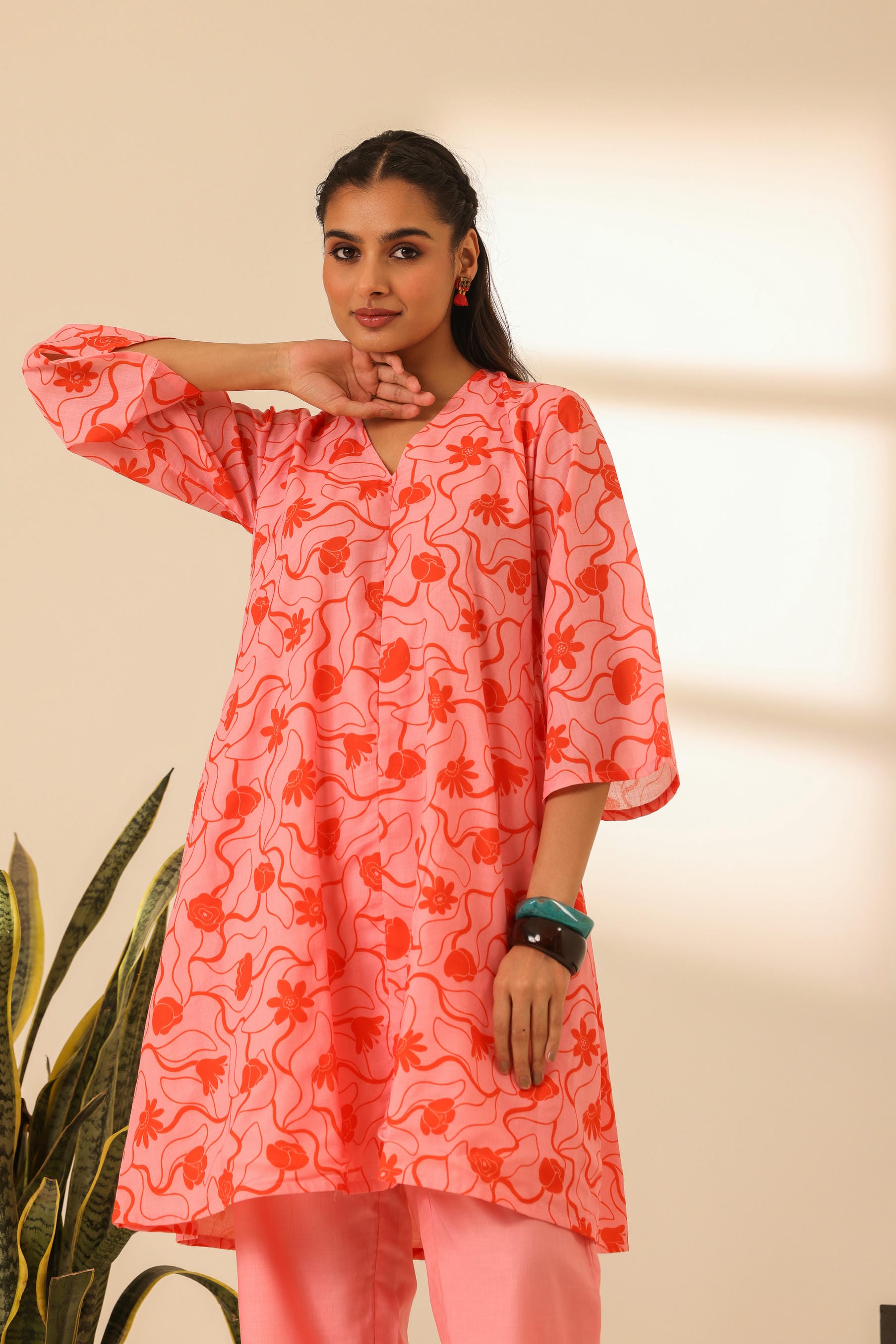 Rangrez Flamingo A Line Kurta