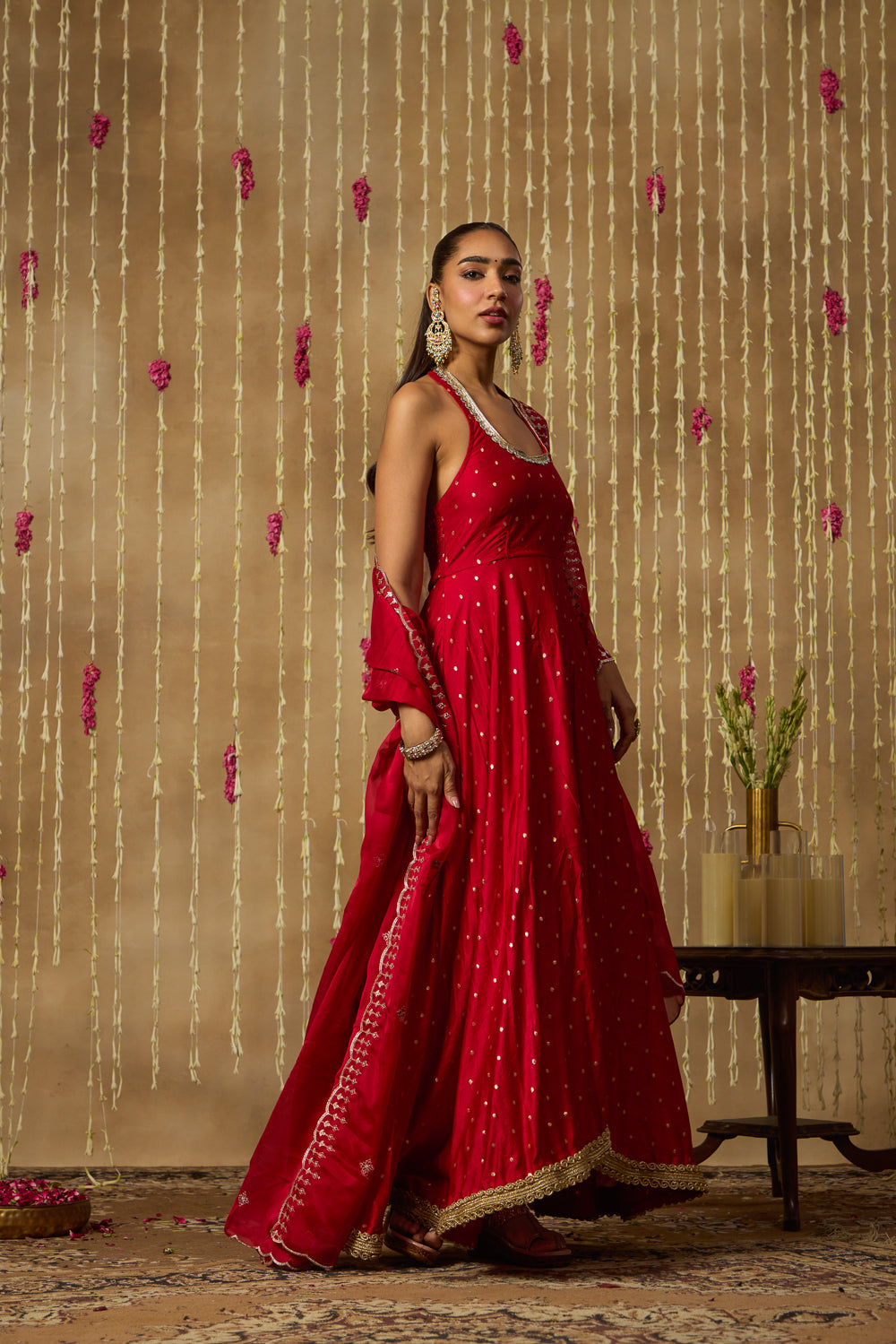 Jhoom Ruby Jewel Anarkali Set