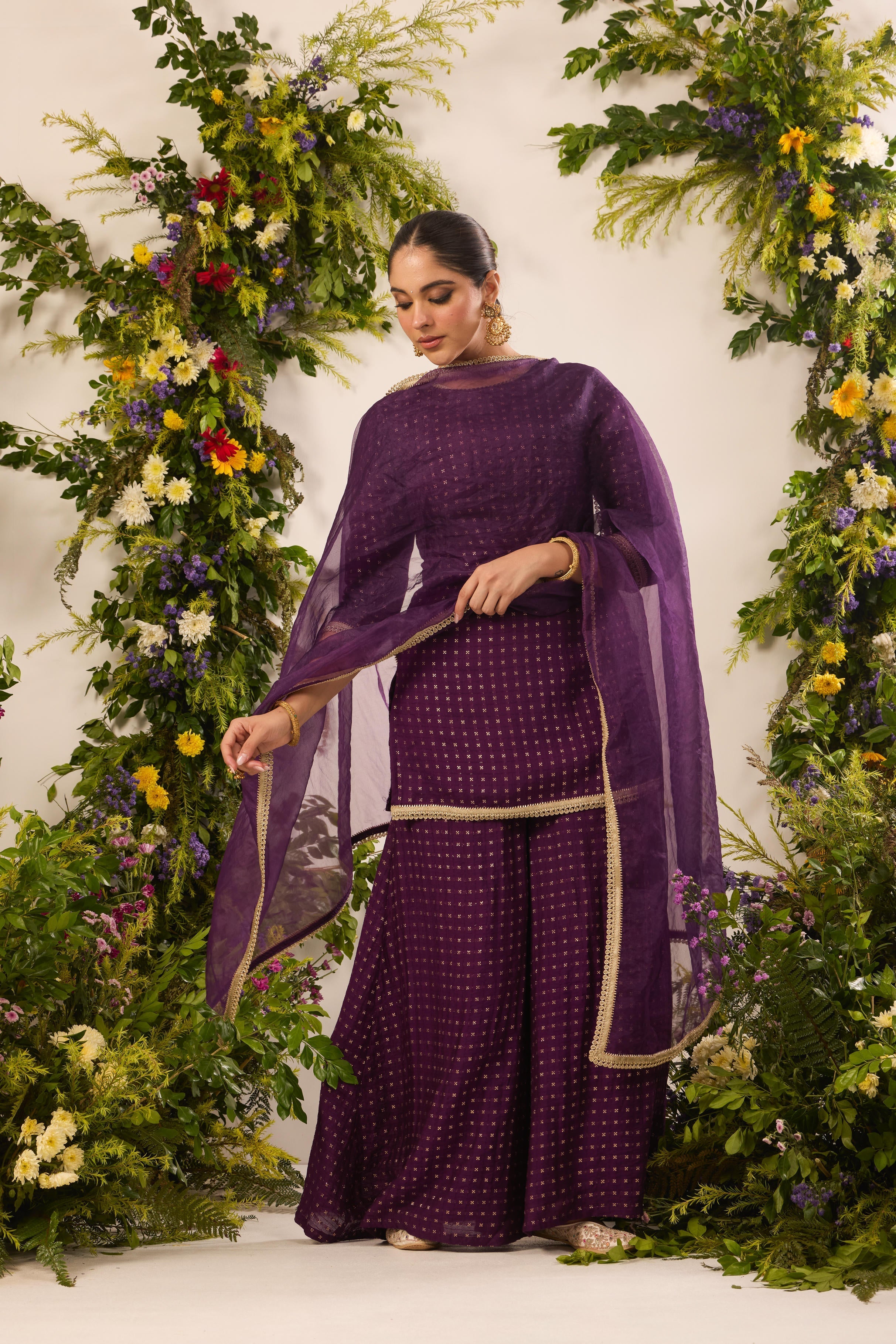 Mastaani Peak Purple Kurta Set