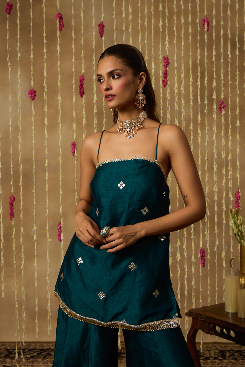Jhoom Emerald Mirror Kurta Set