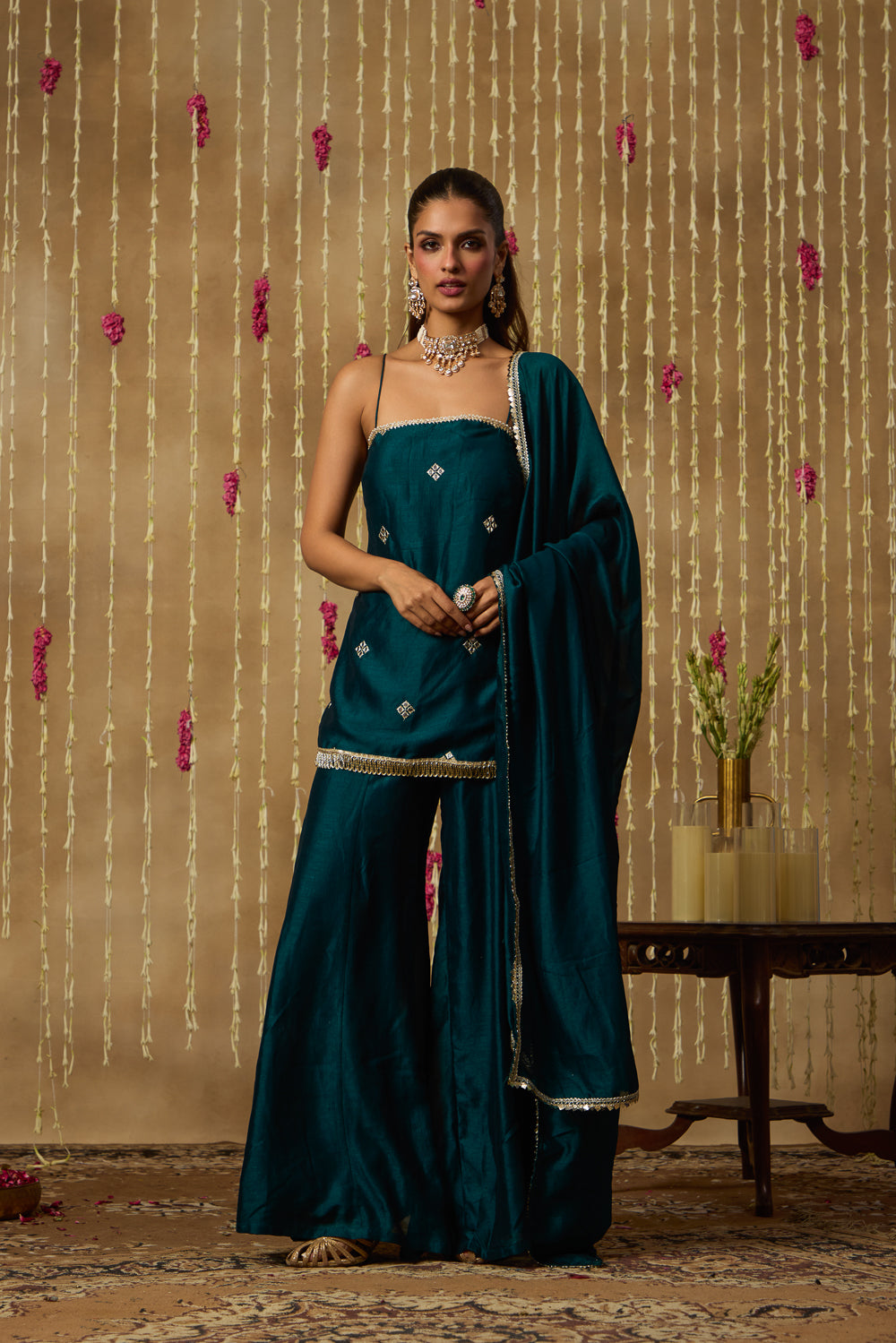 Jhoom Emerald Mirror Kurta Set