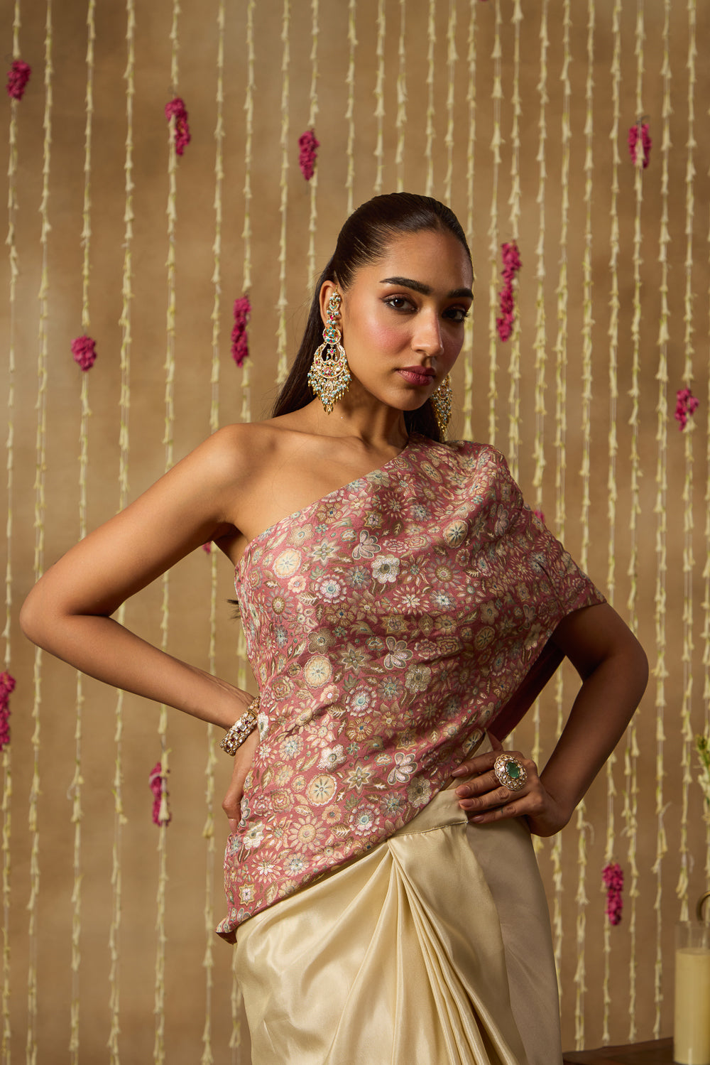 Jhoom Vintage Rose Drape Set