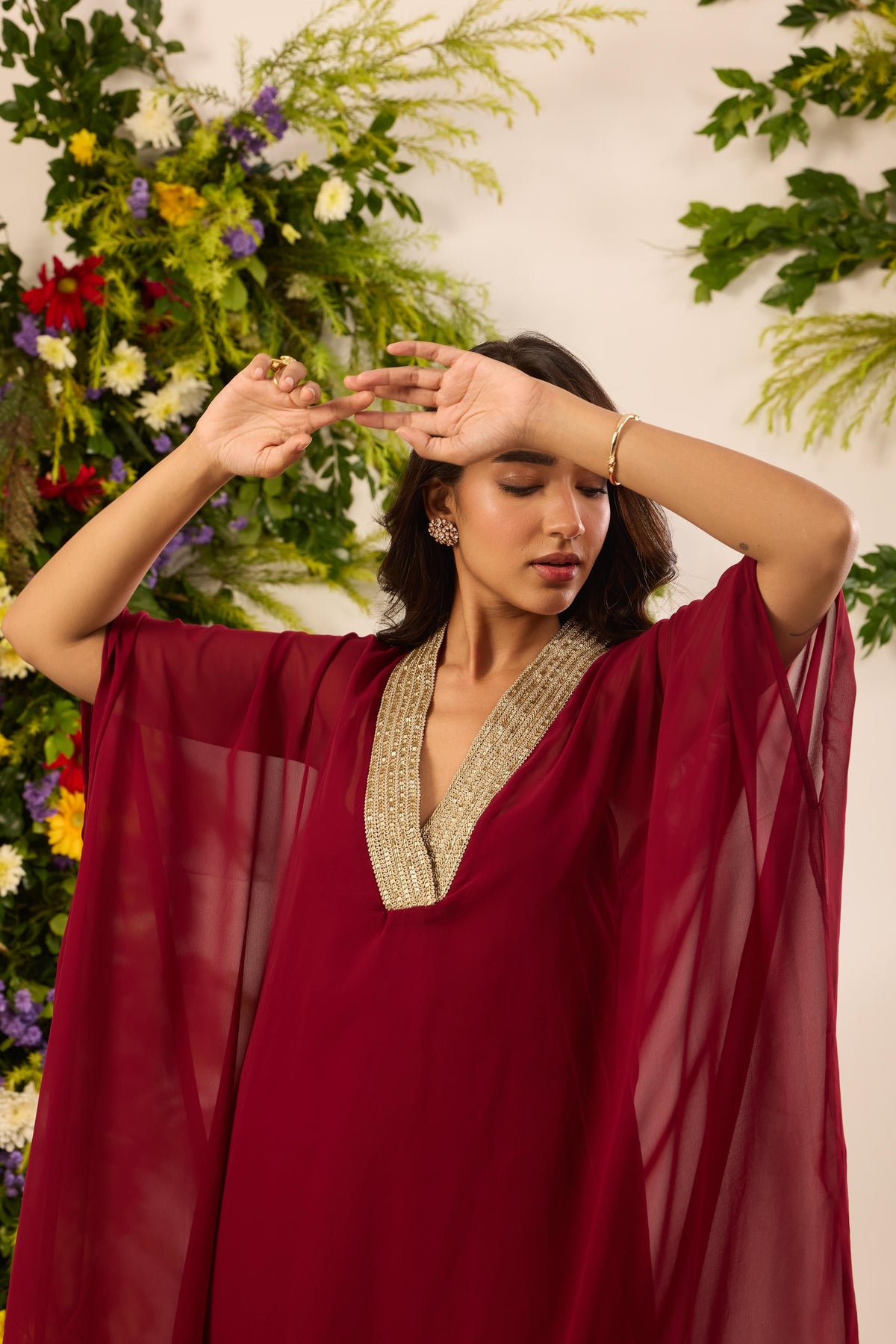 Mastaani Ruby Kaftan