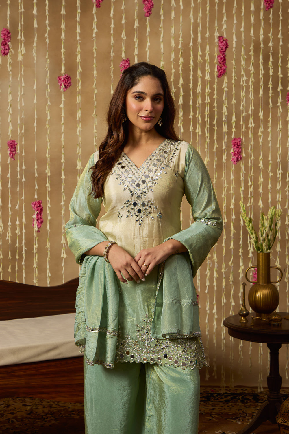 Jhoom Ombre Mirror Kurta Set