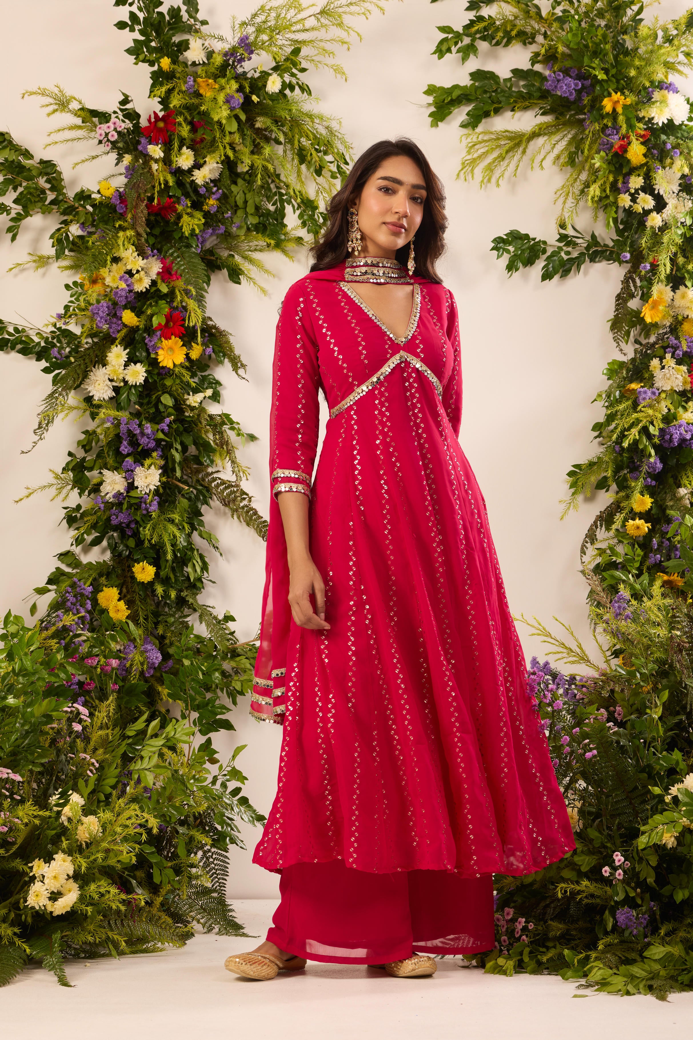 Mastaani Rani Mirror Anarkali Set
