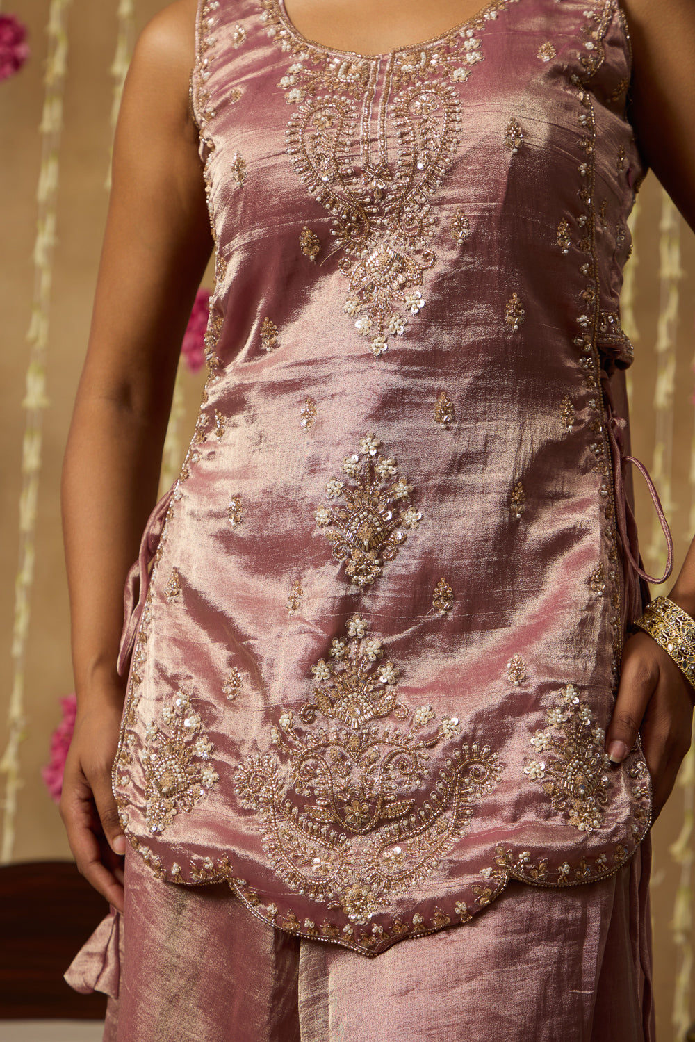 Jhoom Dusty Mauve Kurta Set