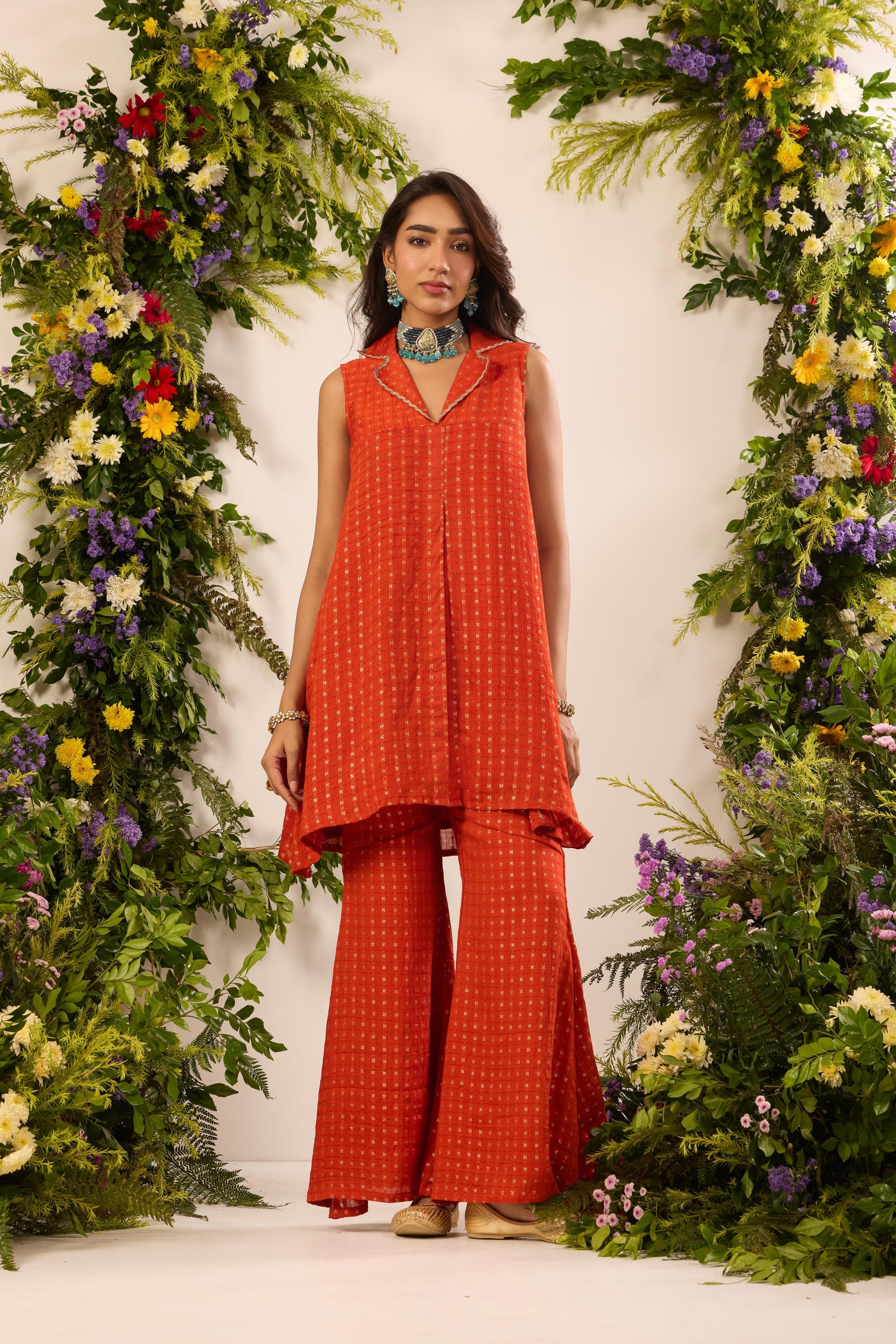 Mastaani Sunset Rust Co-ord Set