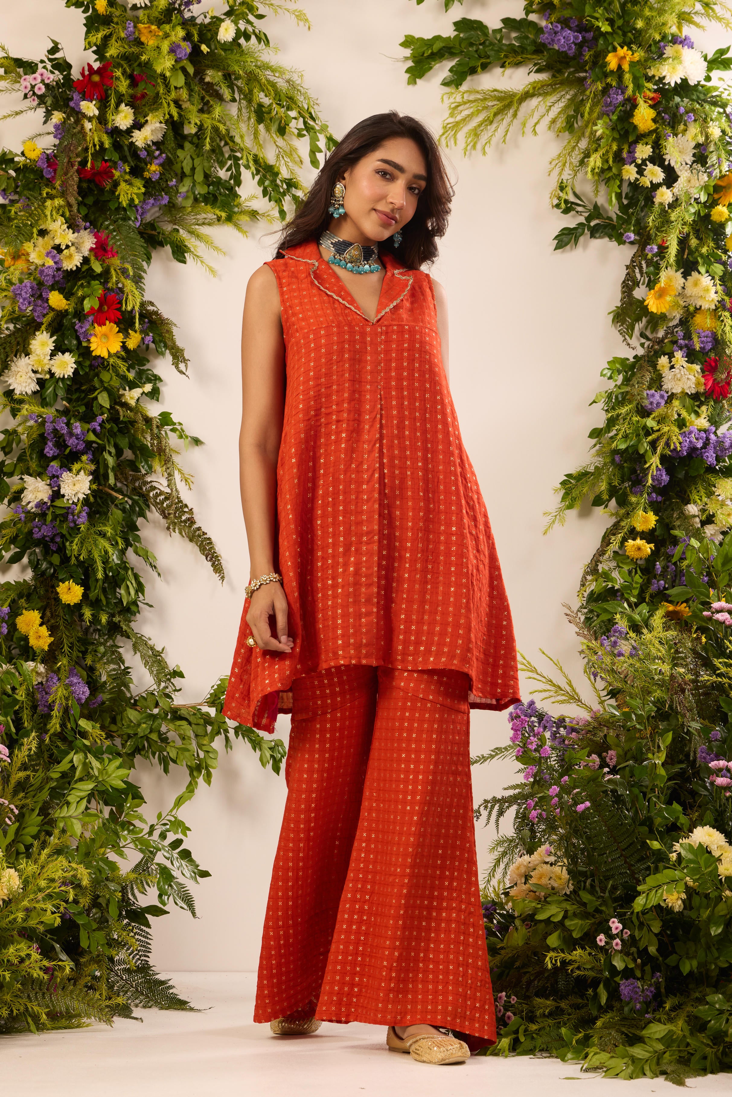 Mastaani Sunset Rust Co-ord Set