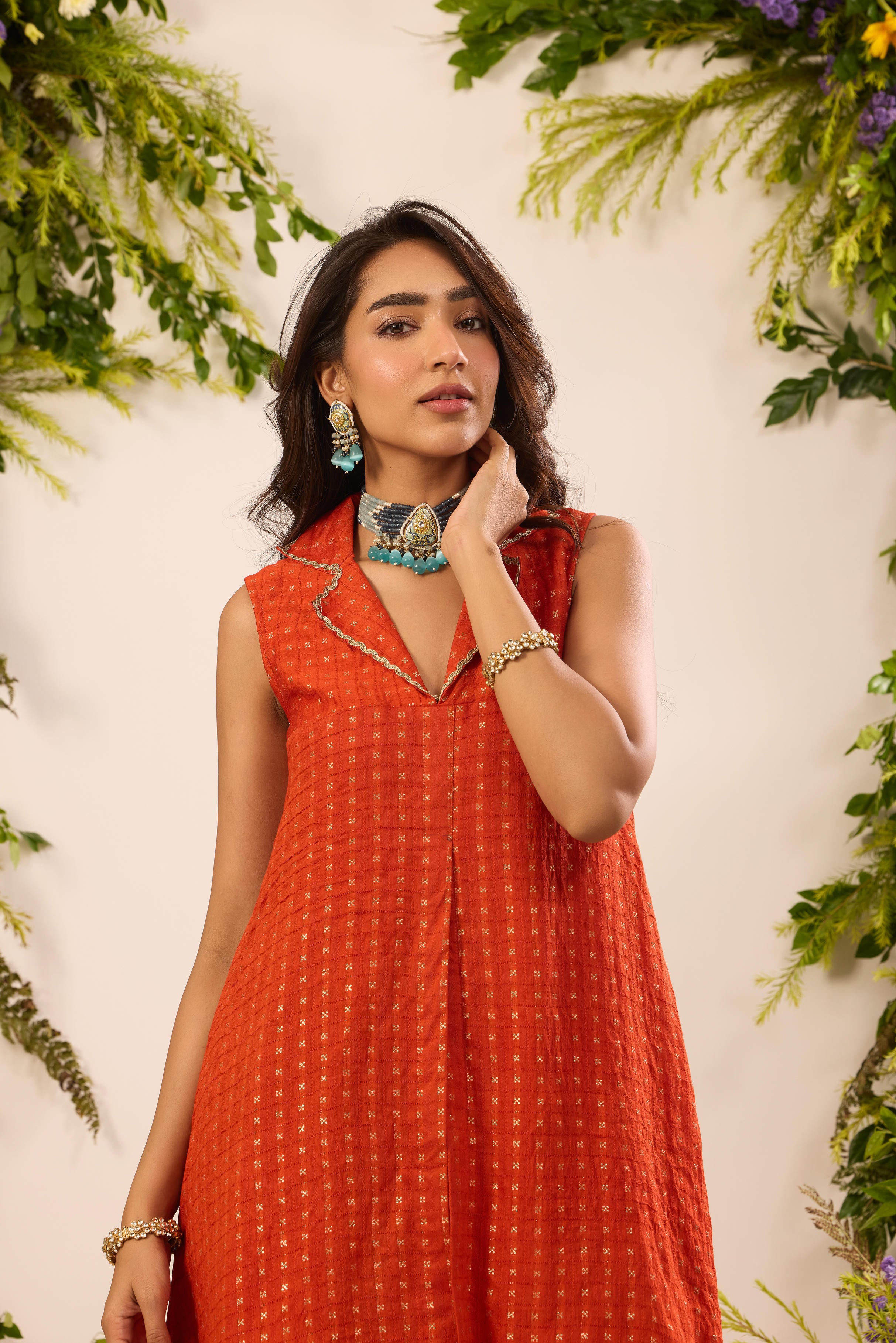 Mastaani Sunset Rust Co-ord Set