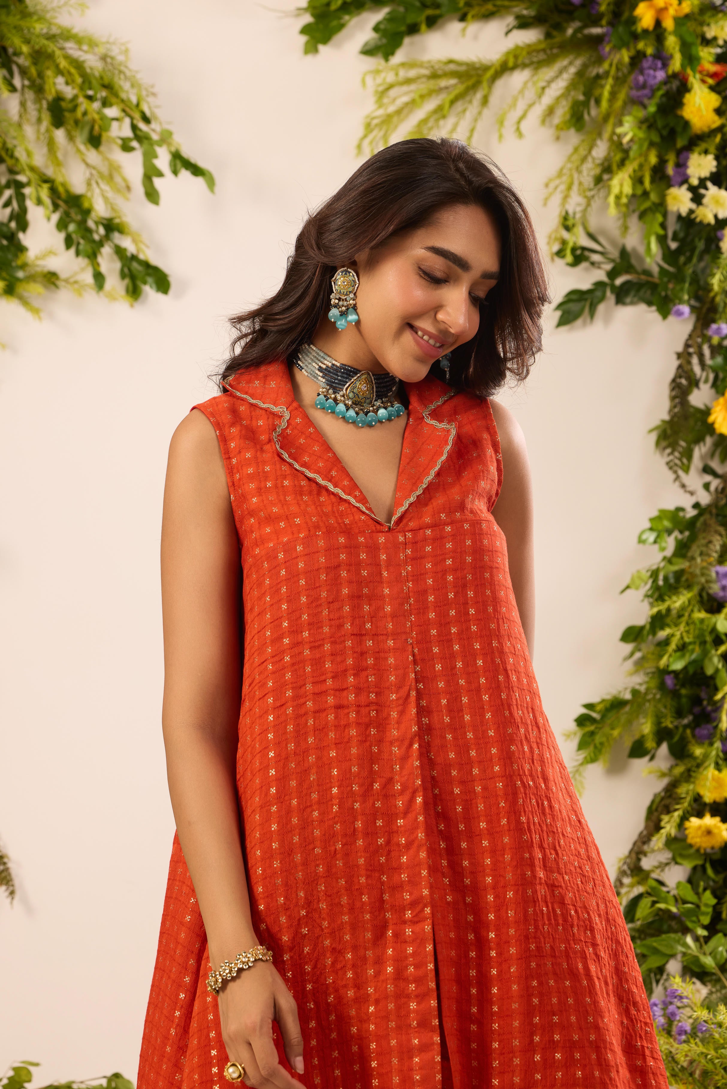 Mastaani Sunset Rust Co-ord Set