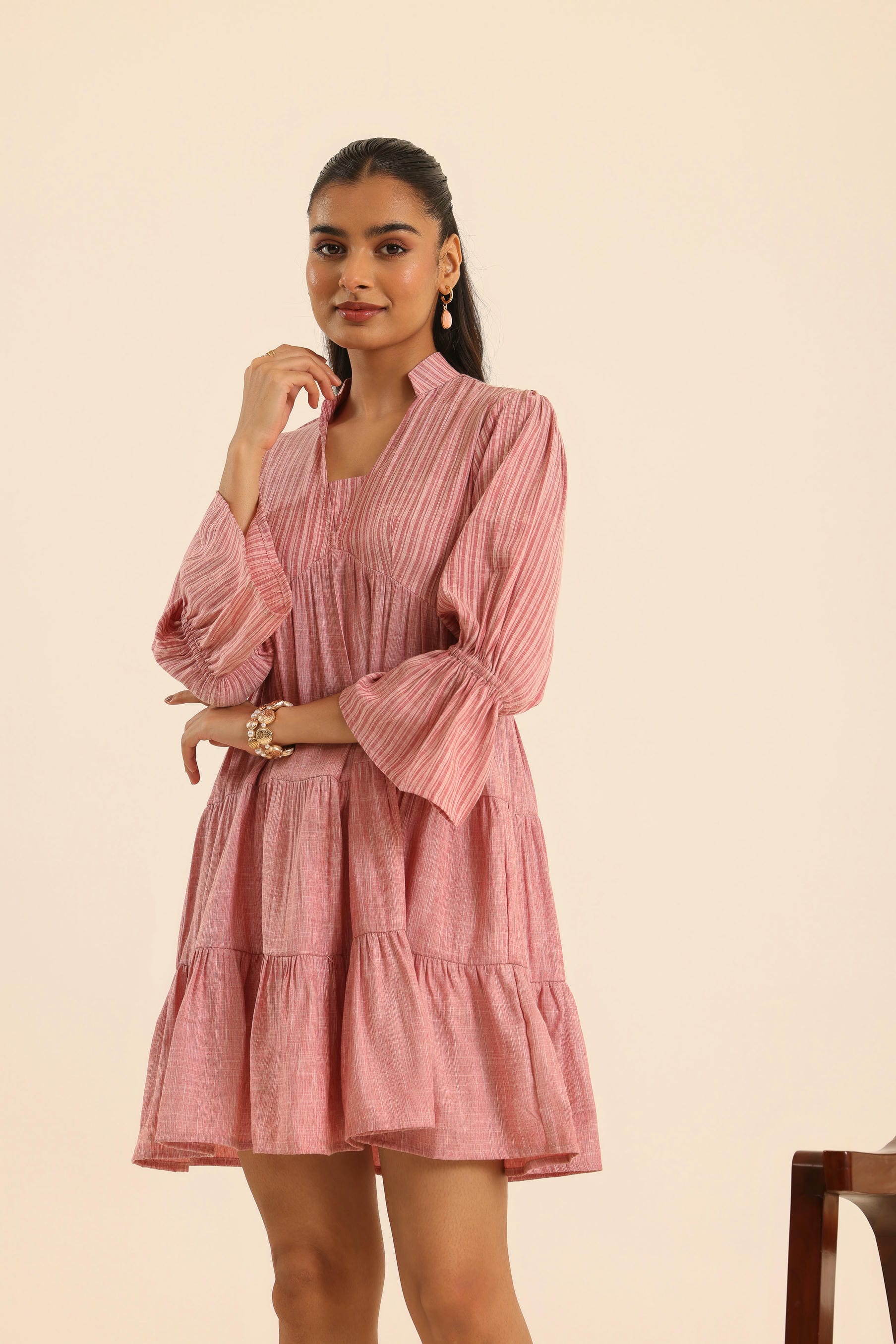 Rangrez Plush Rush Tiered Dress