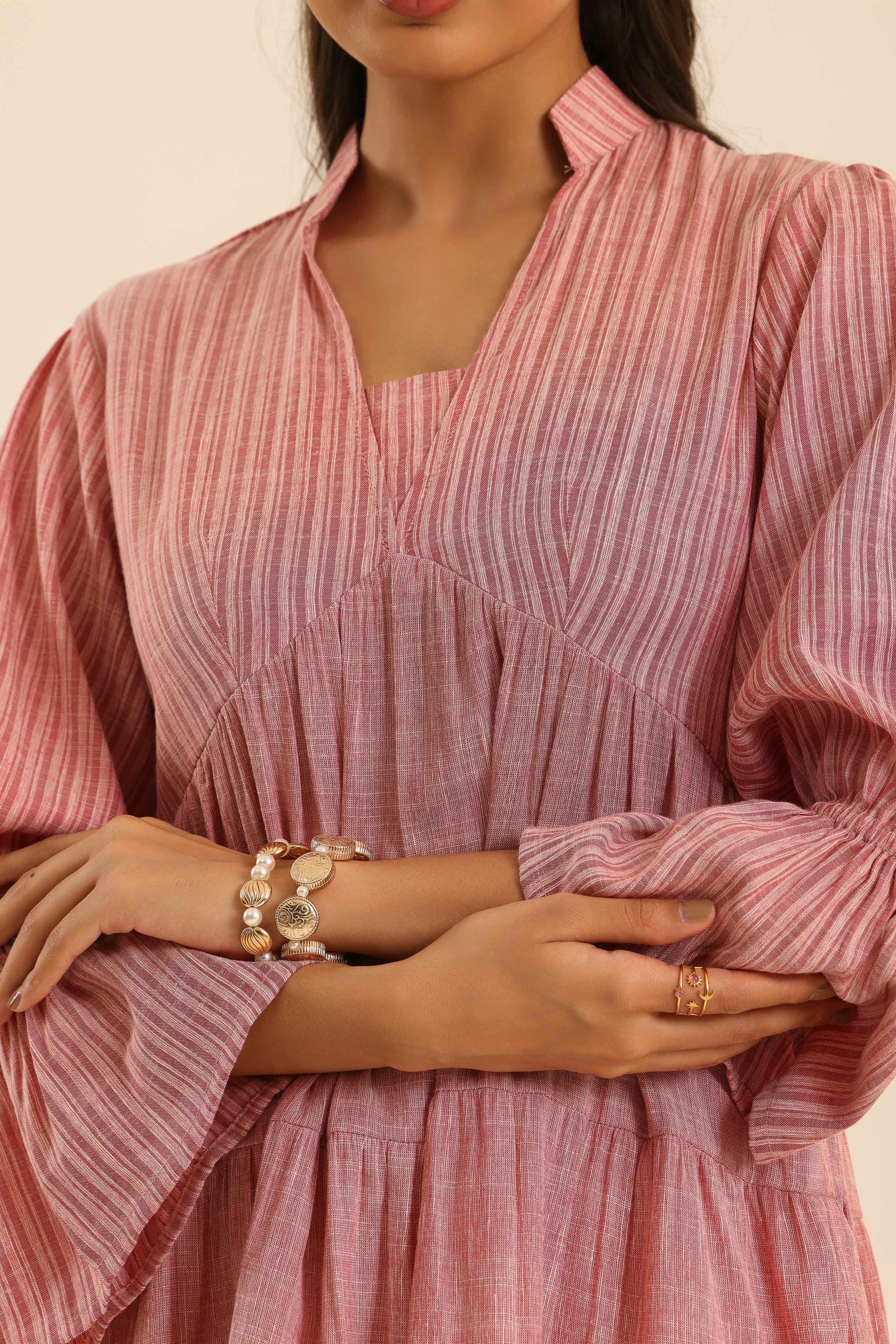 Rangrez Plush Rush Tiered Dress