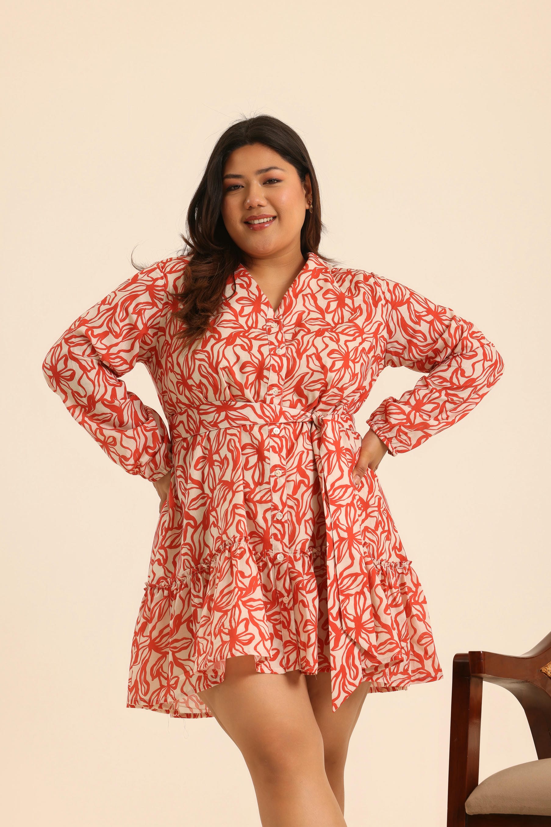 Rangrez Sexy Salsa Belted Dress