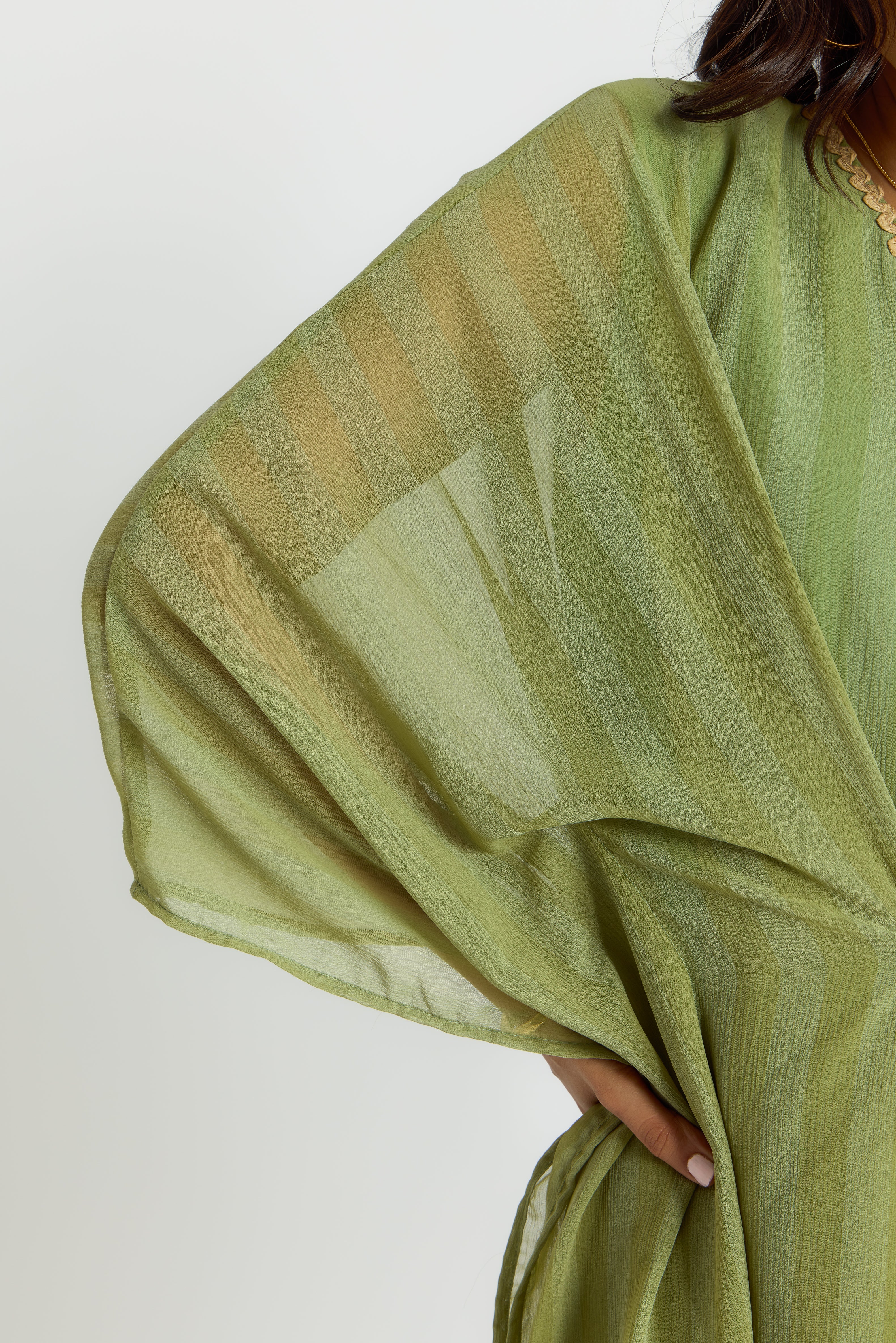 Alaya Cairo Matcha Green Kaftan Dress