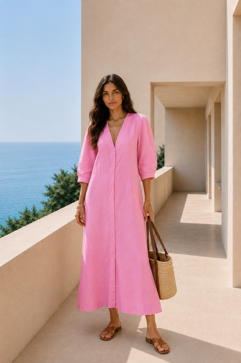 Tokyo Flamingo Bloom Dress