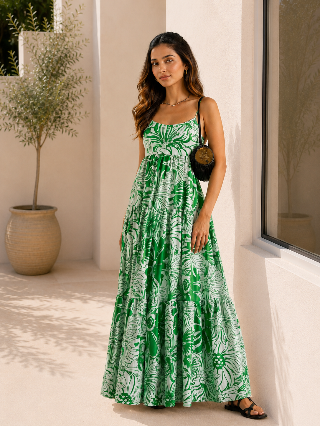 Amalfi Tropical Bloom Maxi Dress