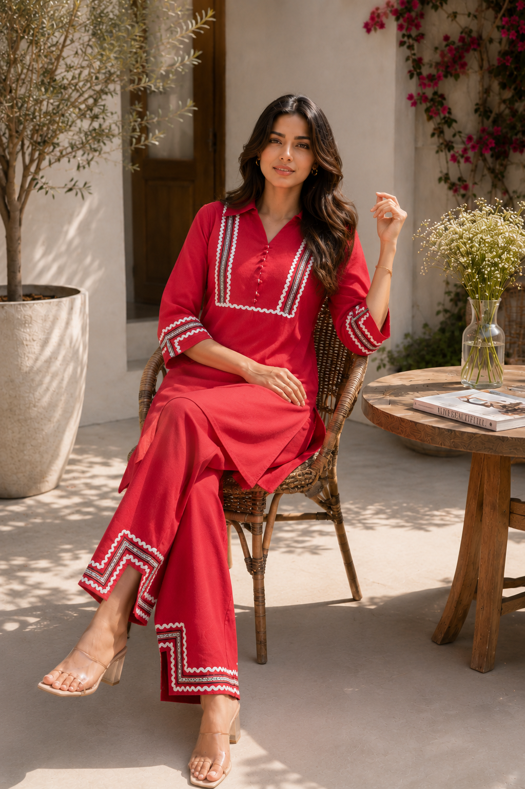 Alaya Select Red Noor Co-ord Set 1
