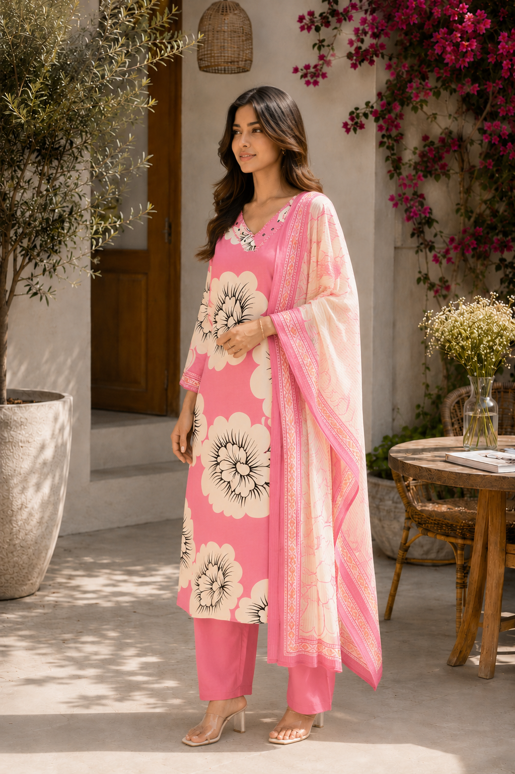 Alaya Select Blush Bloom Kurta Set 4