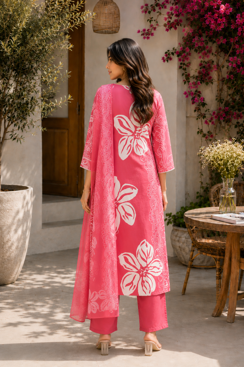 Alaya Select Raspberry Blossom Kurta Set 3