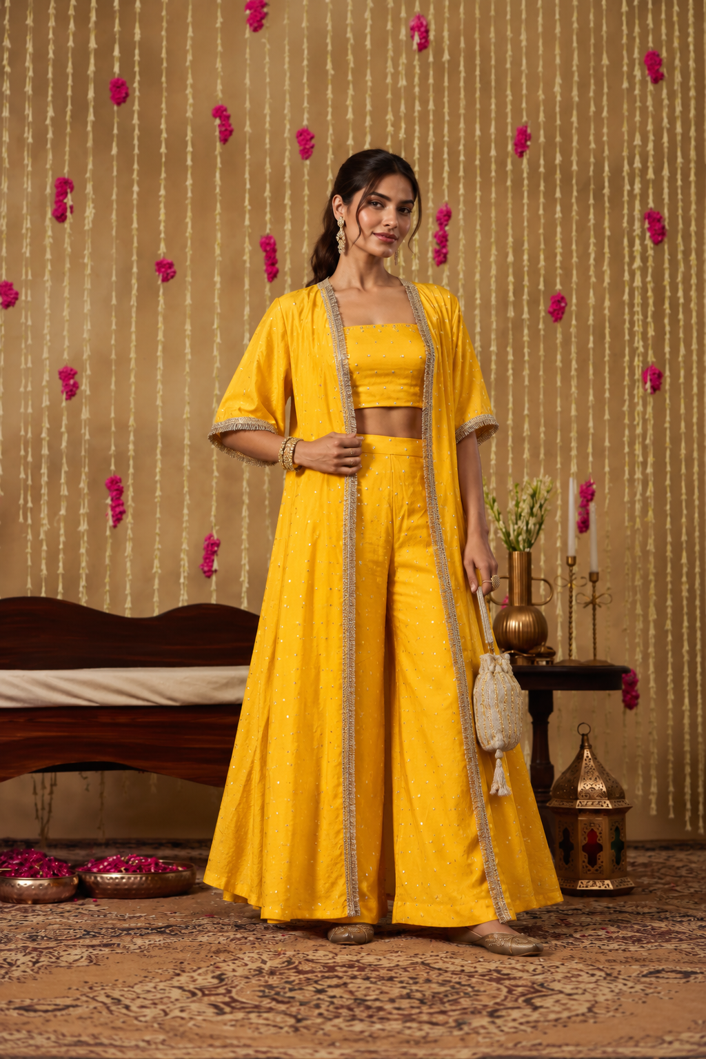 Jhoom Marigold Overlay Set