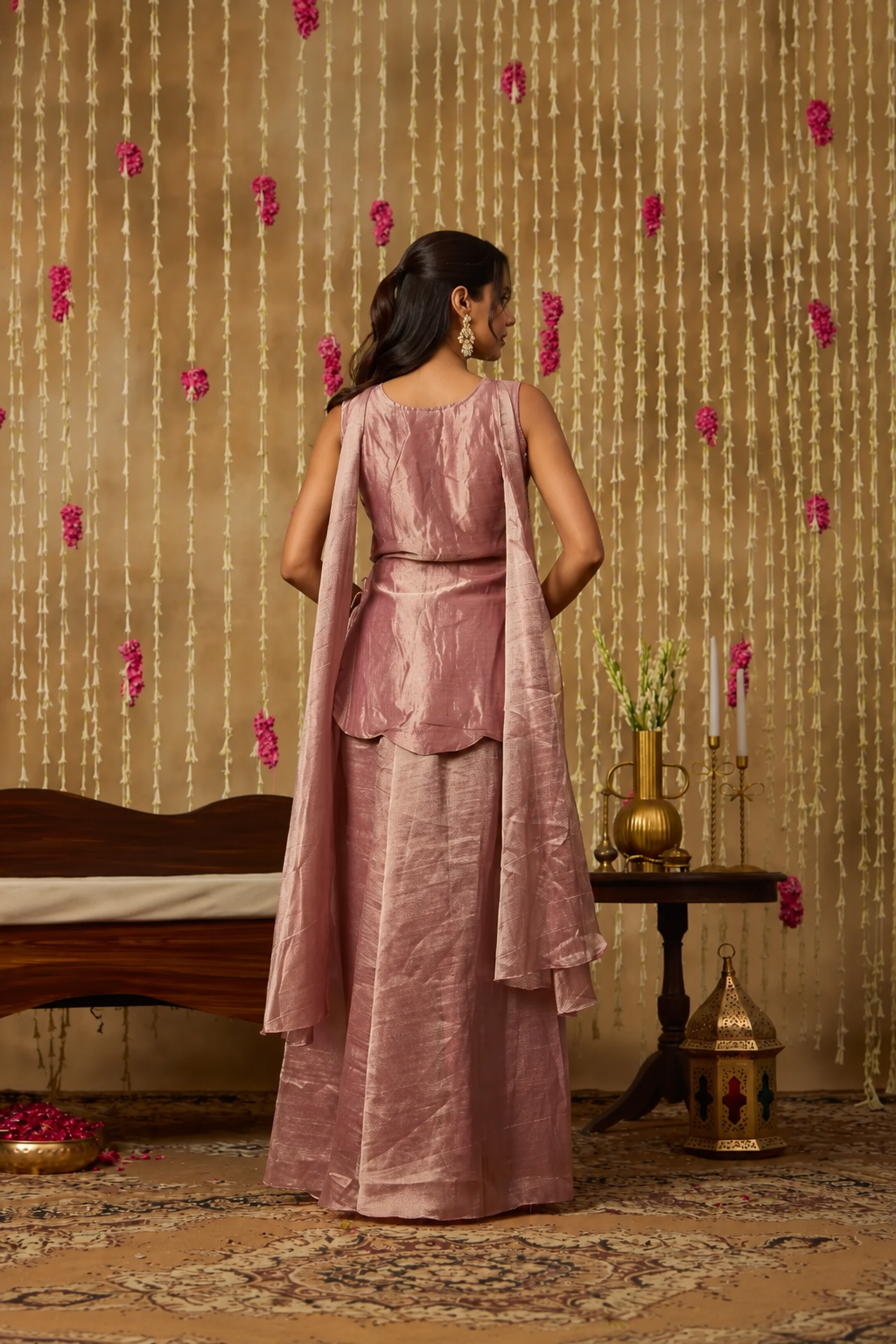 Jhoom Dusty Mauve Kurta Set