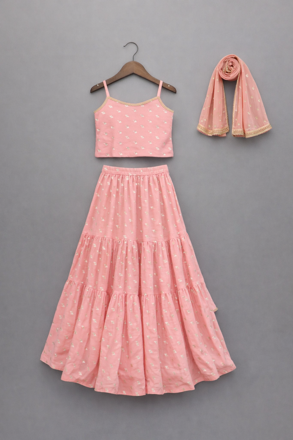 Alaya Kids Candy Pink Lehenga Set