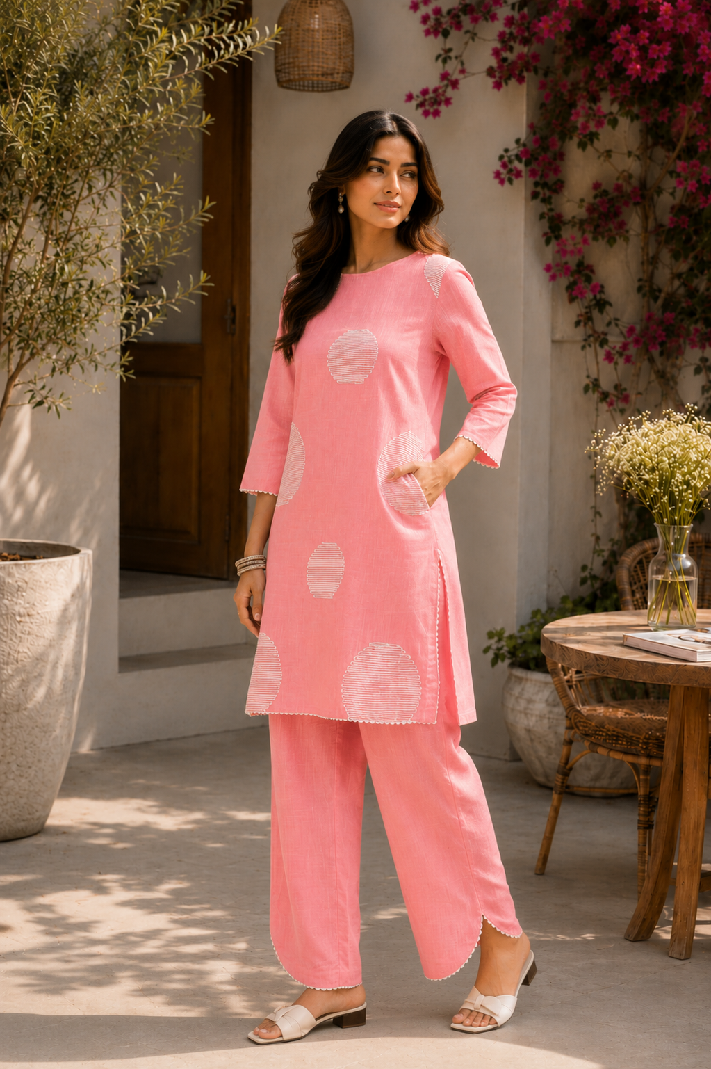 Alaya Select Pink Dot Detail Set 1