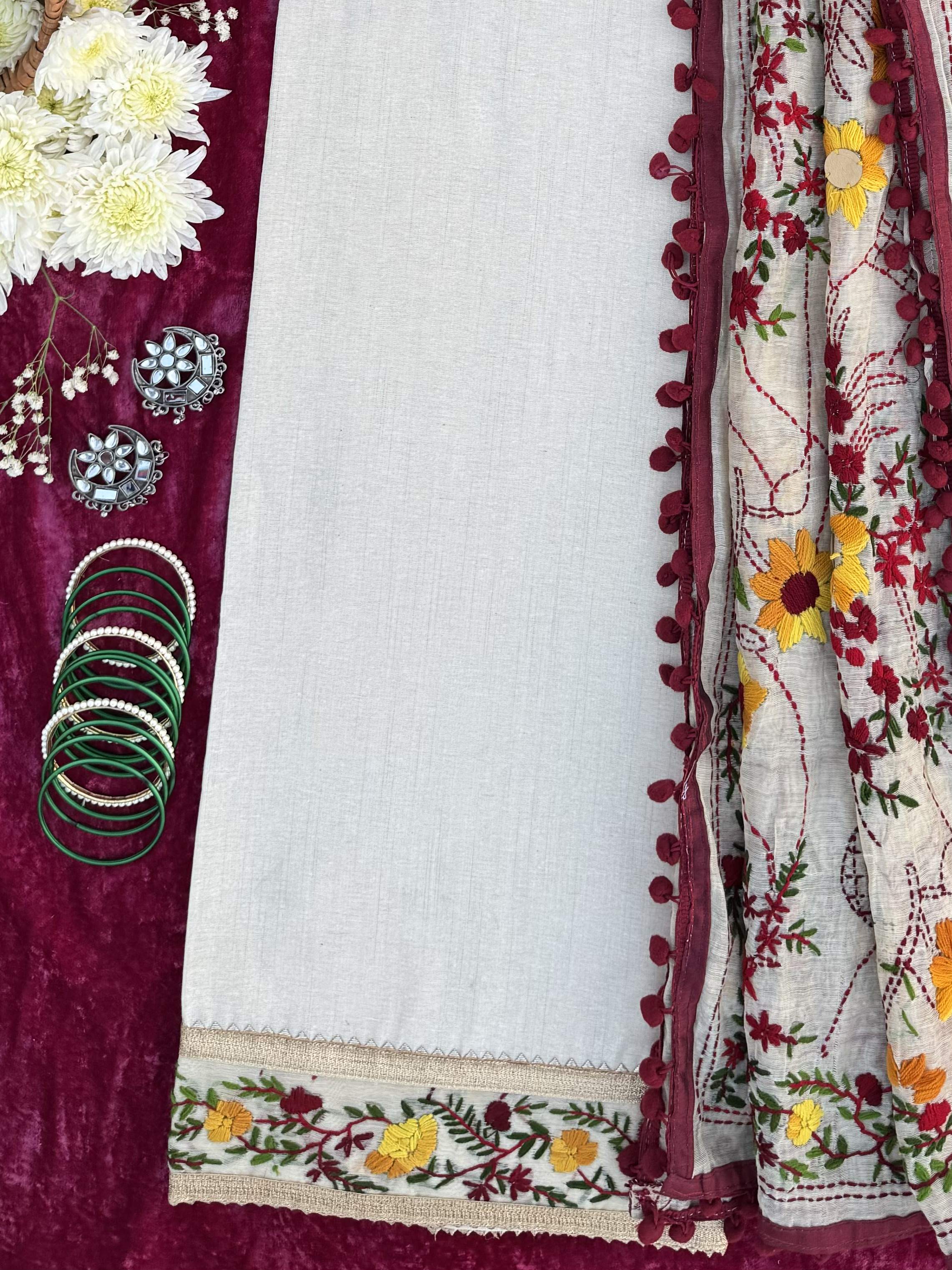 Alaya Rozana Ruby Siyahi Unstitched Suit Set