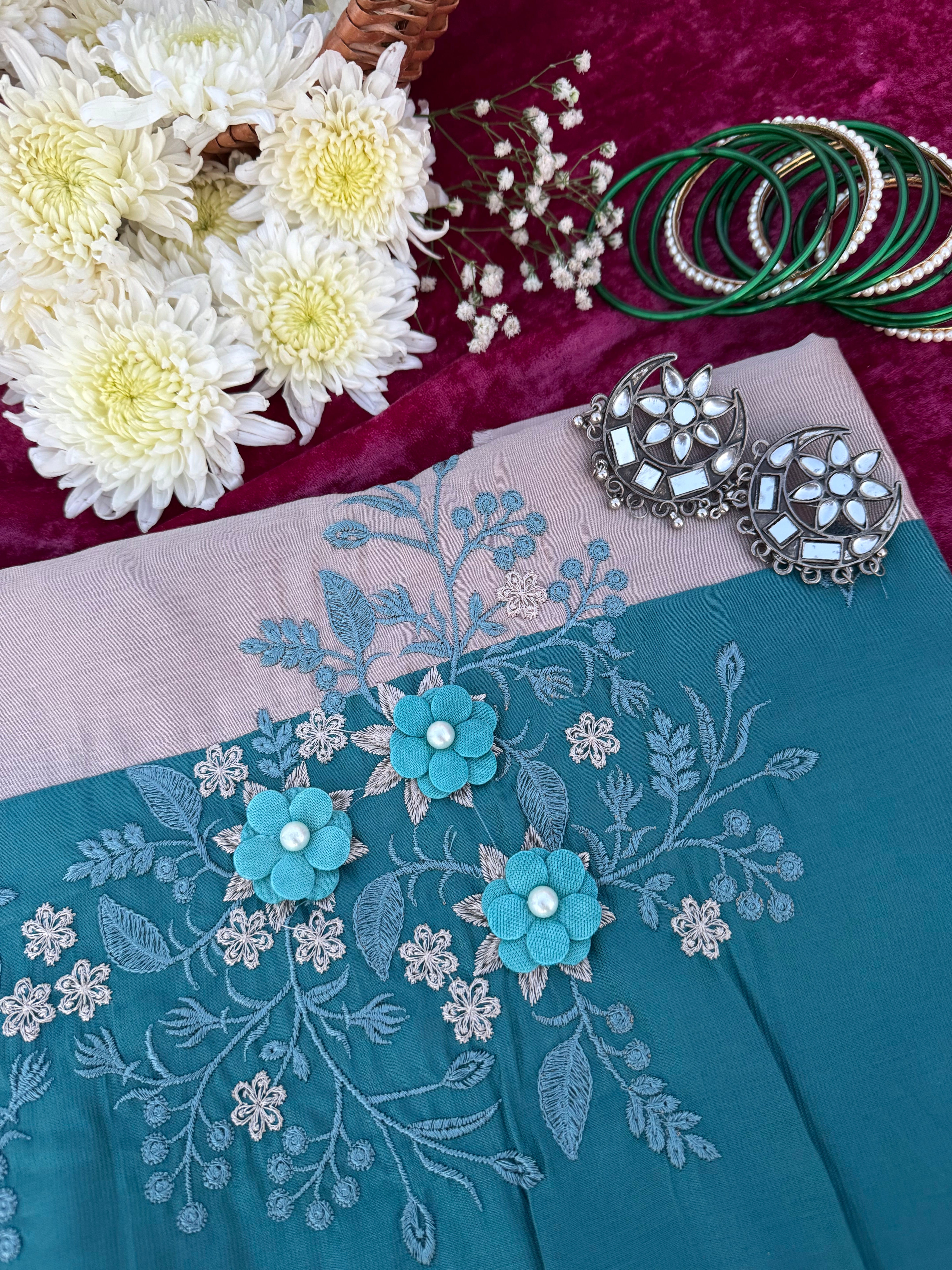 Alaya Rozana Blue Nazakat Unstitched Suit Set