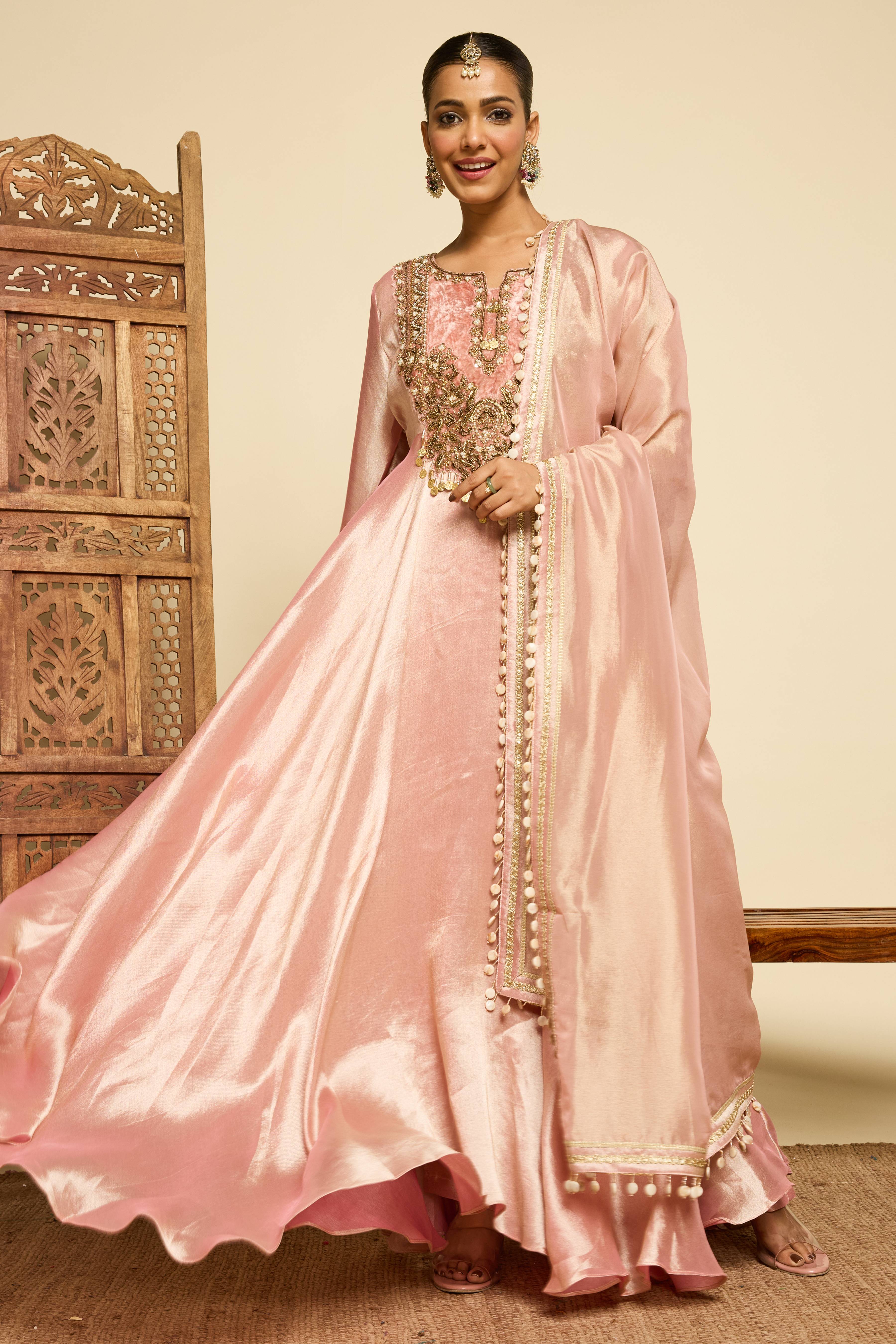 Malang Blush Anarkali Set
