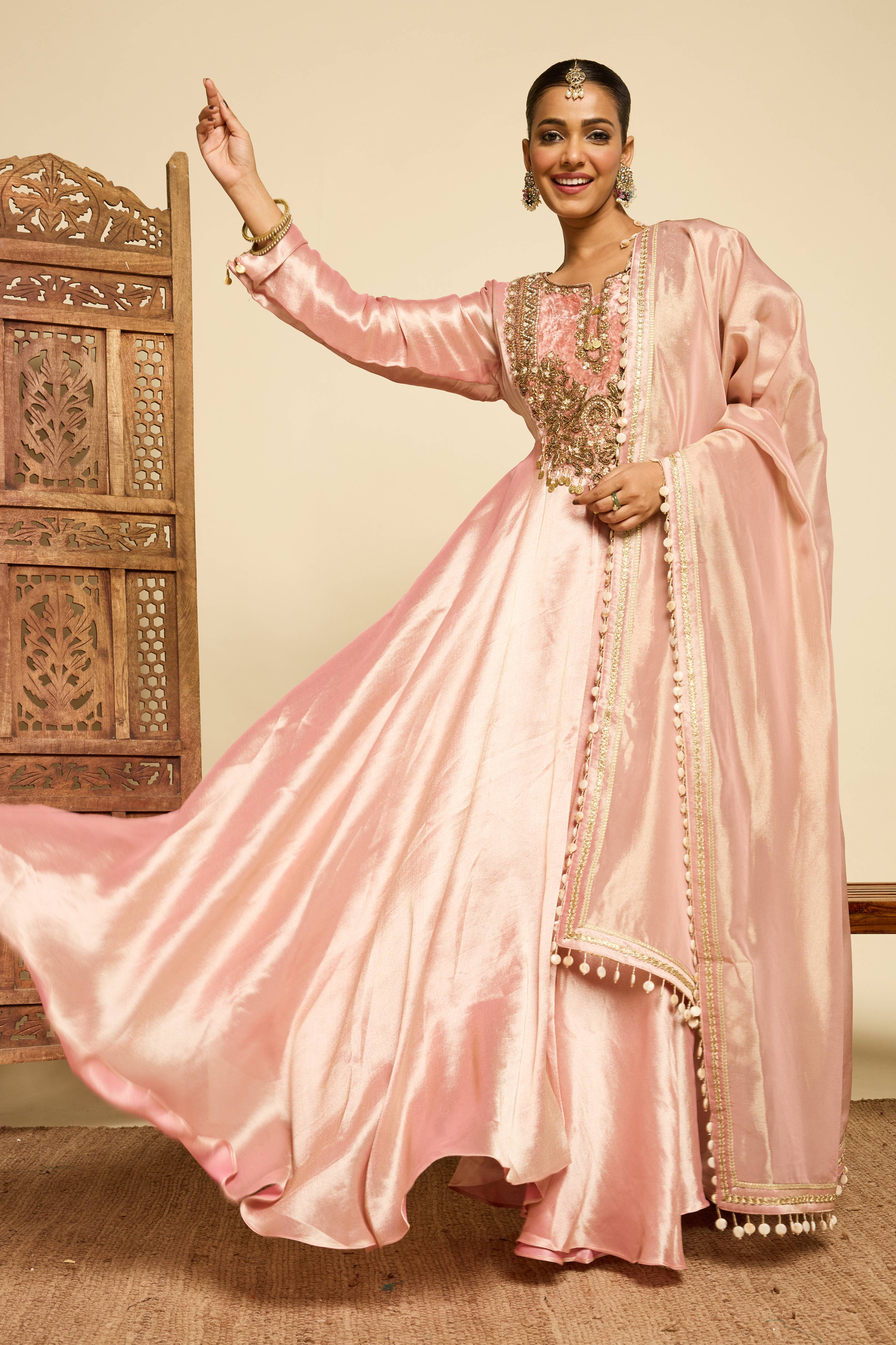 Malang Blush Anarkali Set