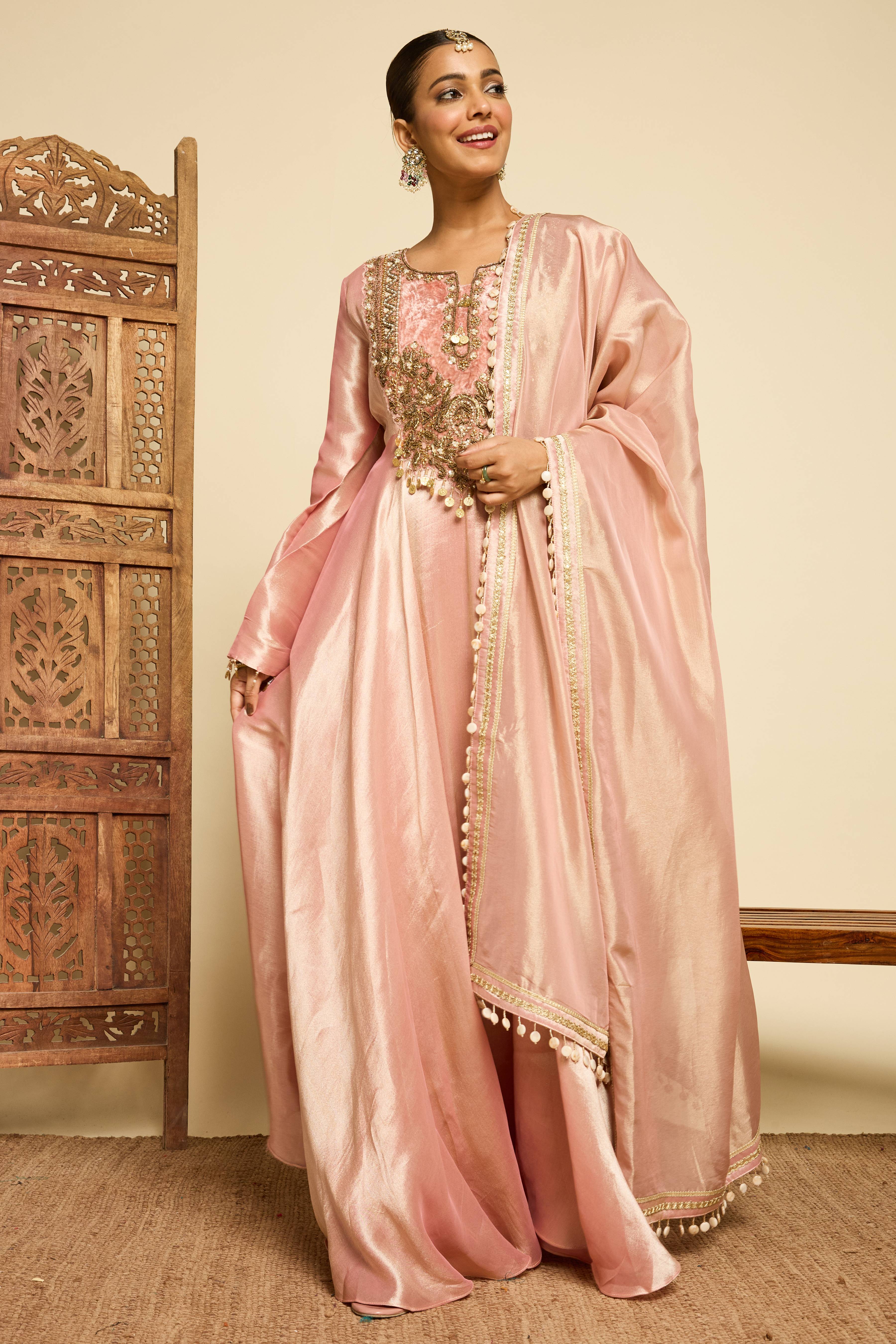 Malang Blush Anarkali Set