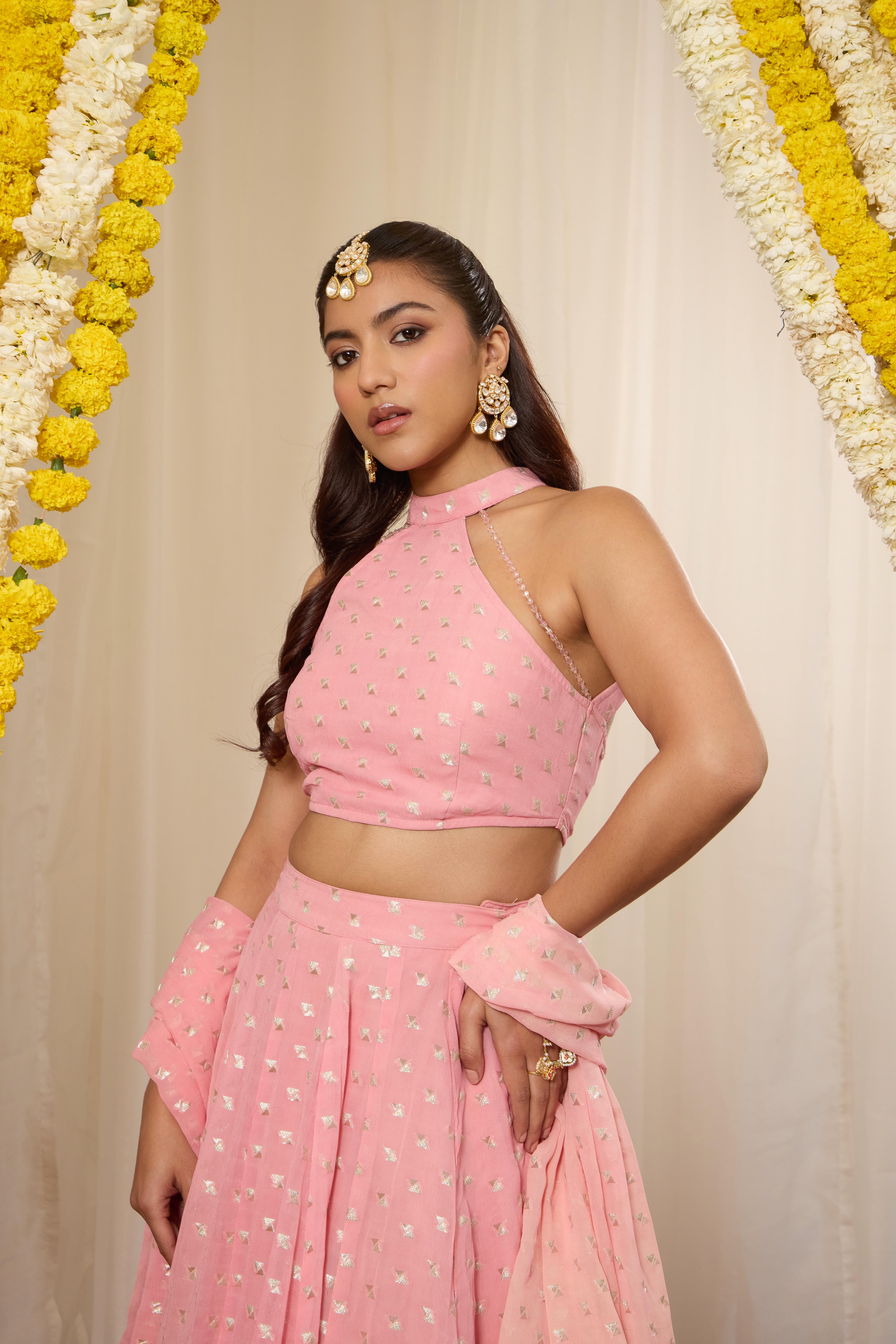 Malang Candy Pink Lehenga Set