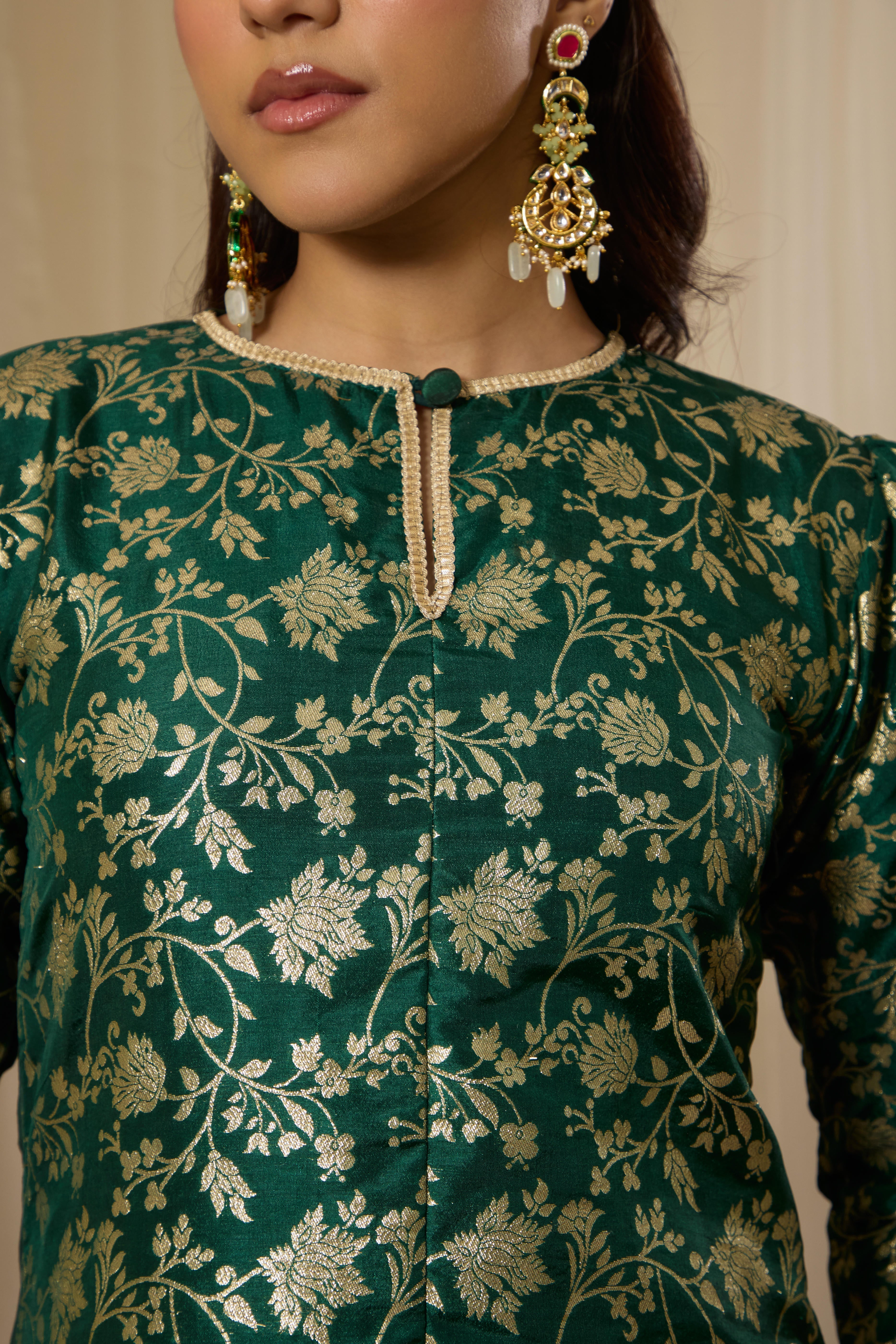 Malang Deep Emerald Kurta Set