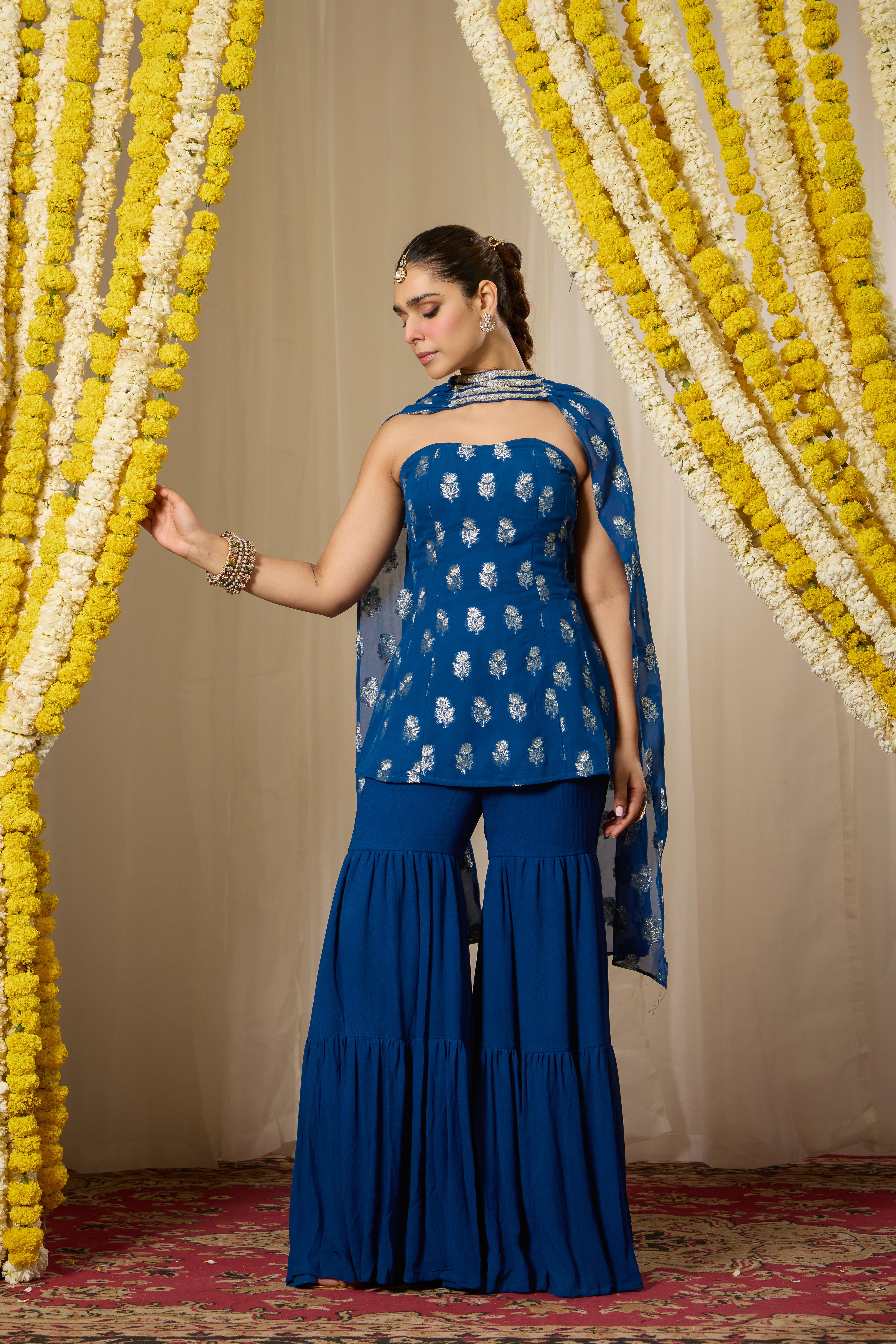 Malang Indigo Blue Fusion Set