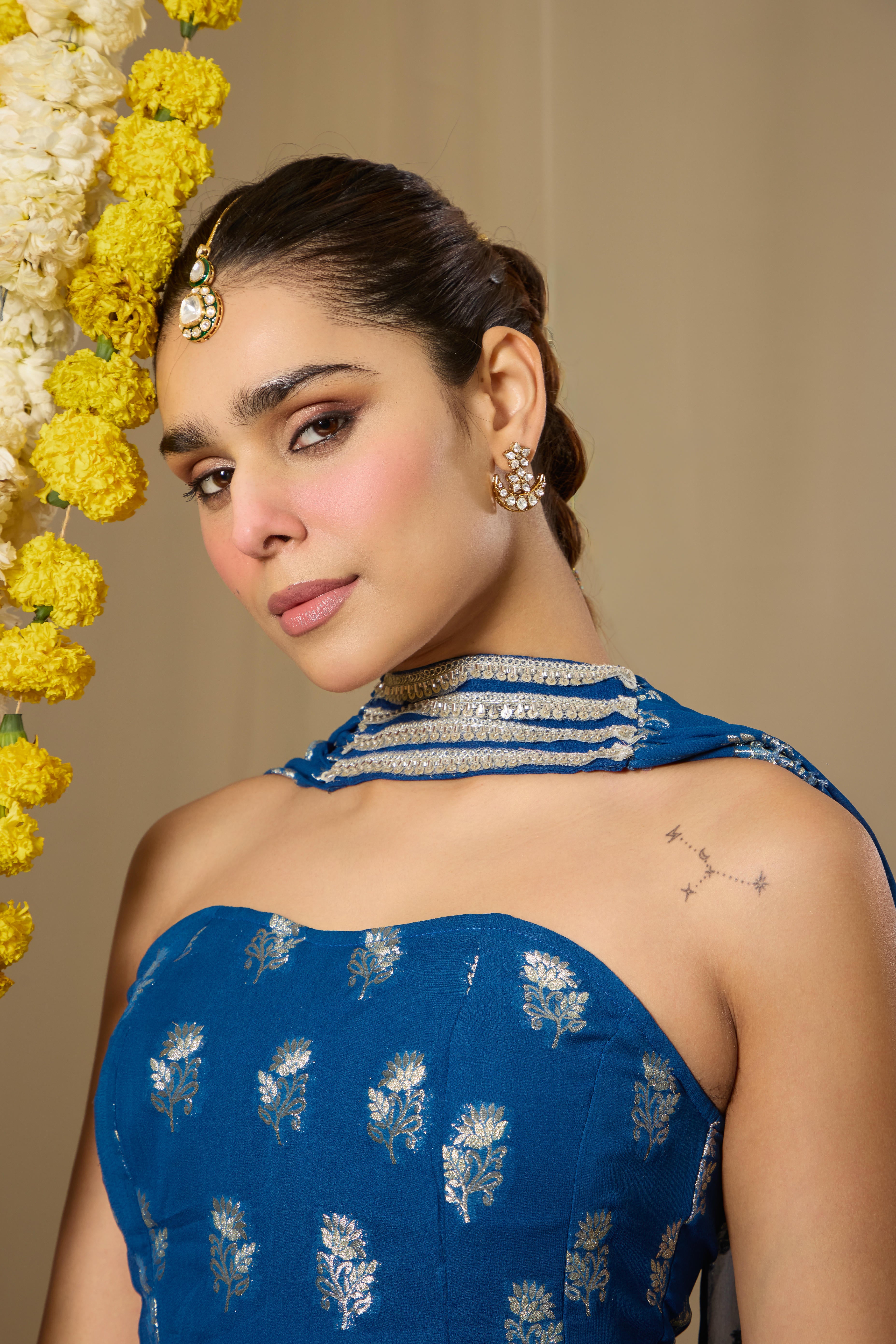 Malang Indigo Blue Fusion Set