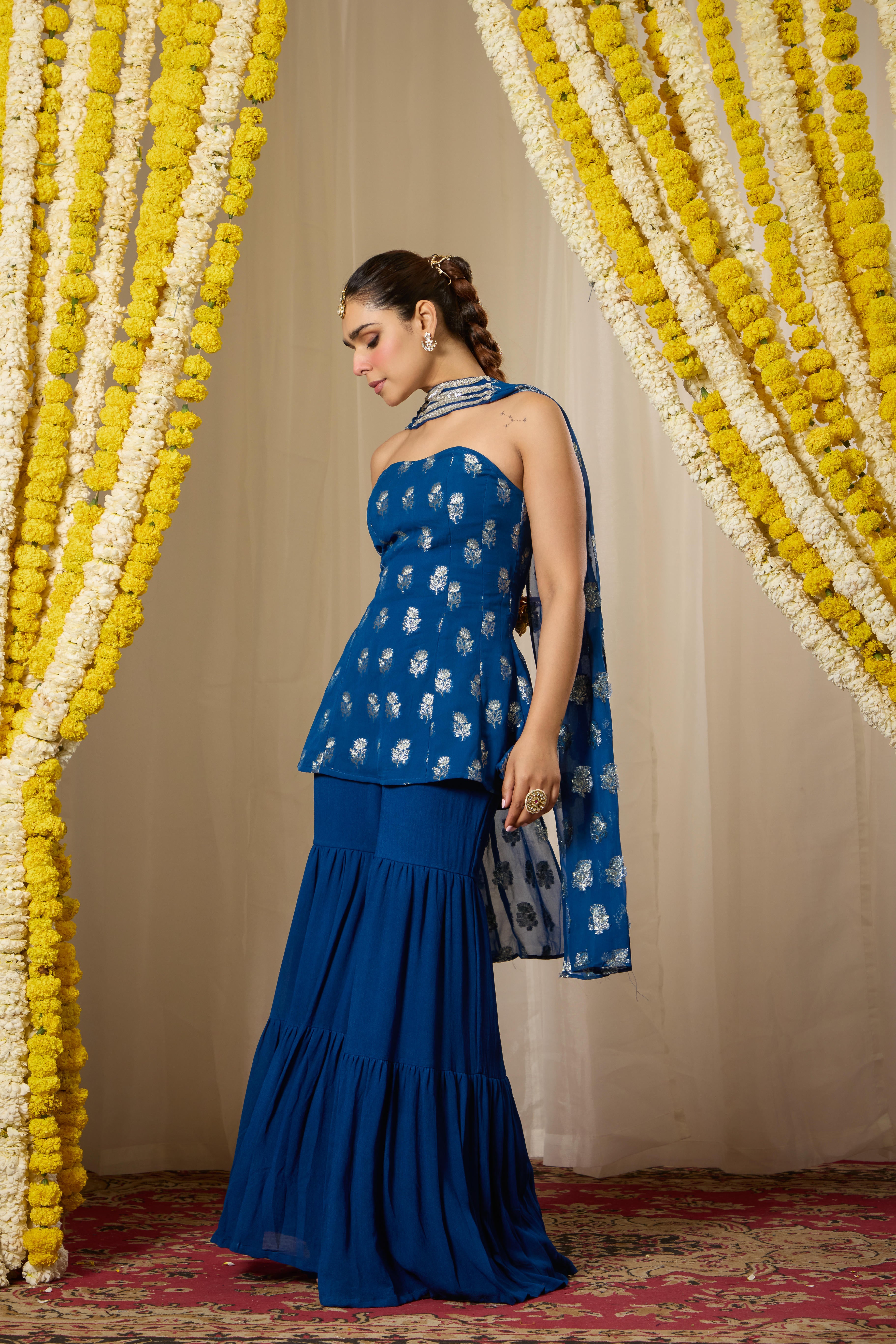 Malang Indigo Blue Fusion Set