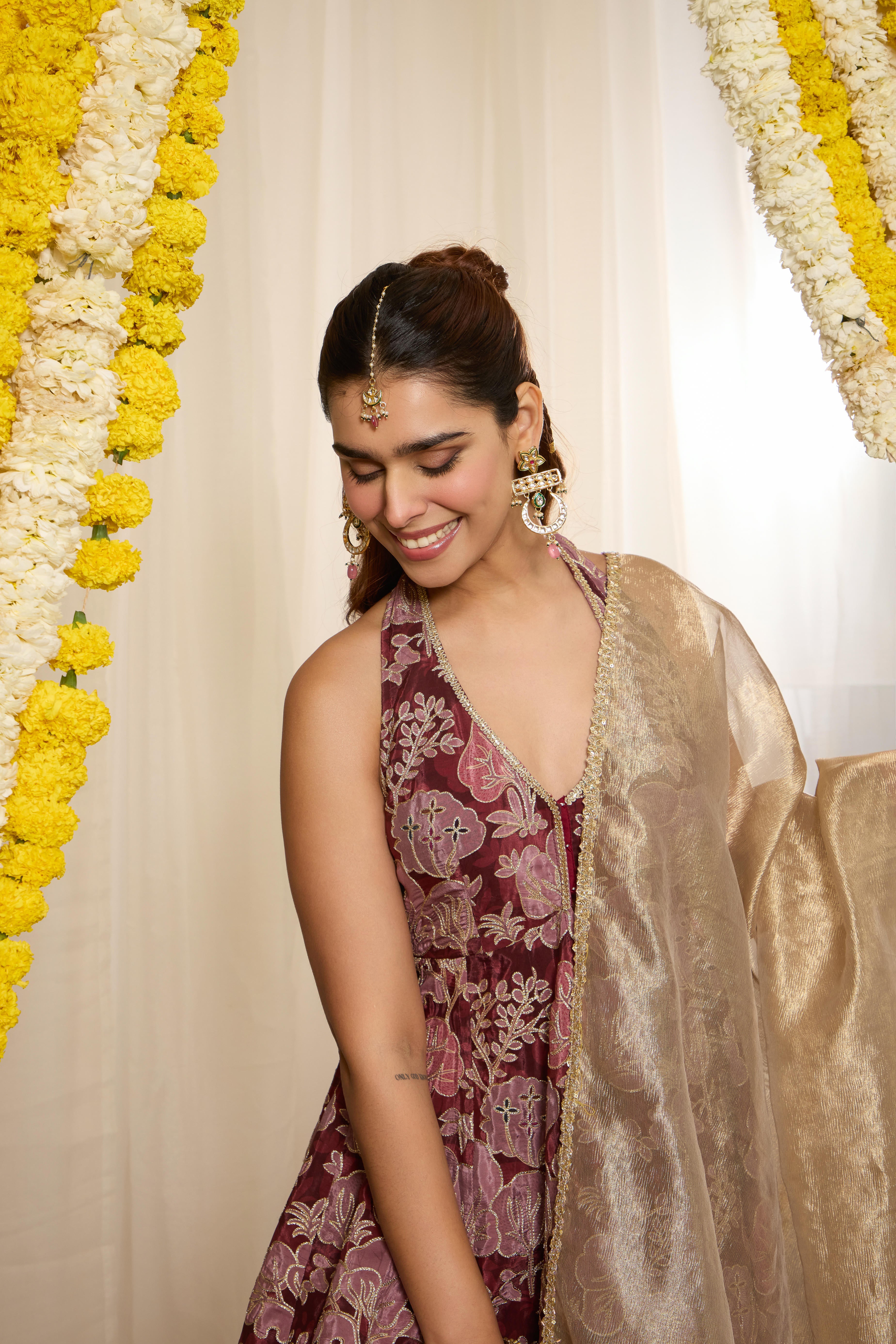 Malang Muted Maroon Kurta Set