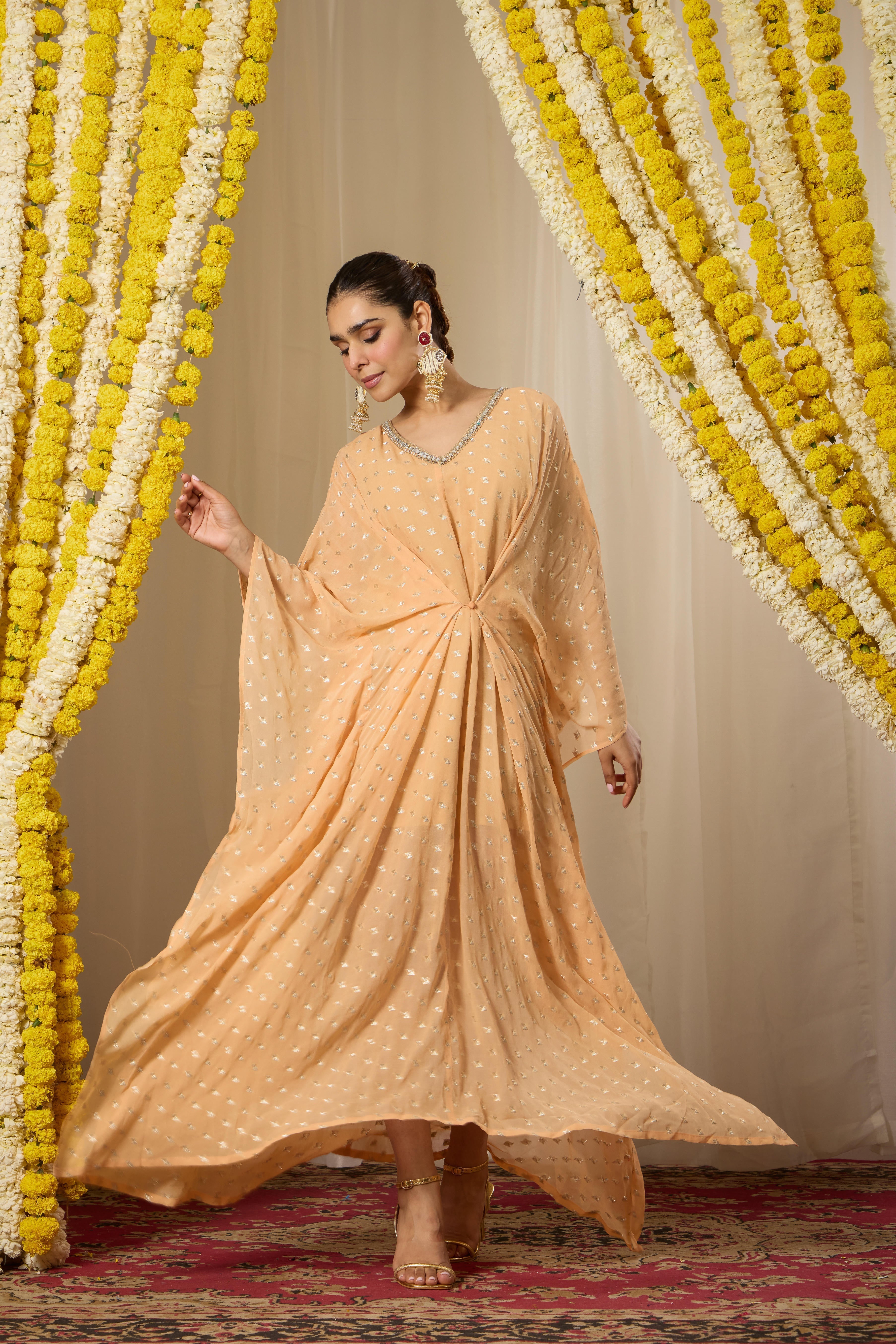 Malang Peach Kaftan