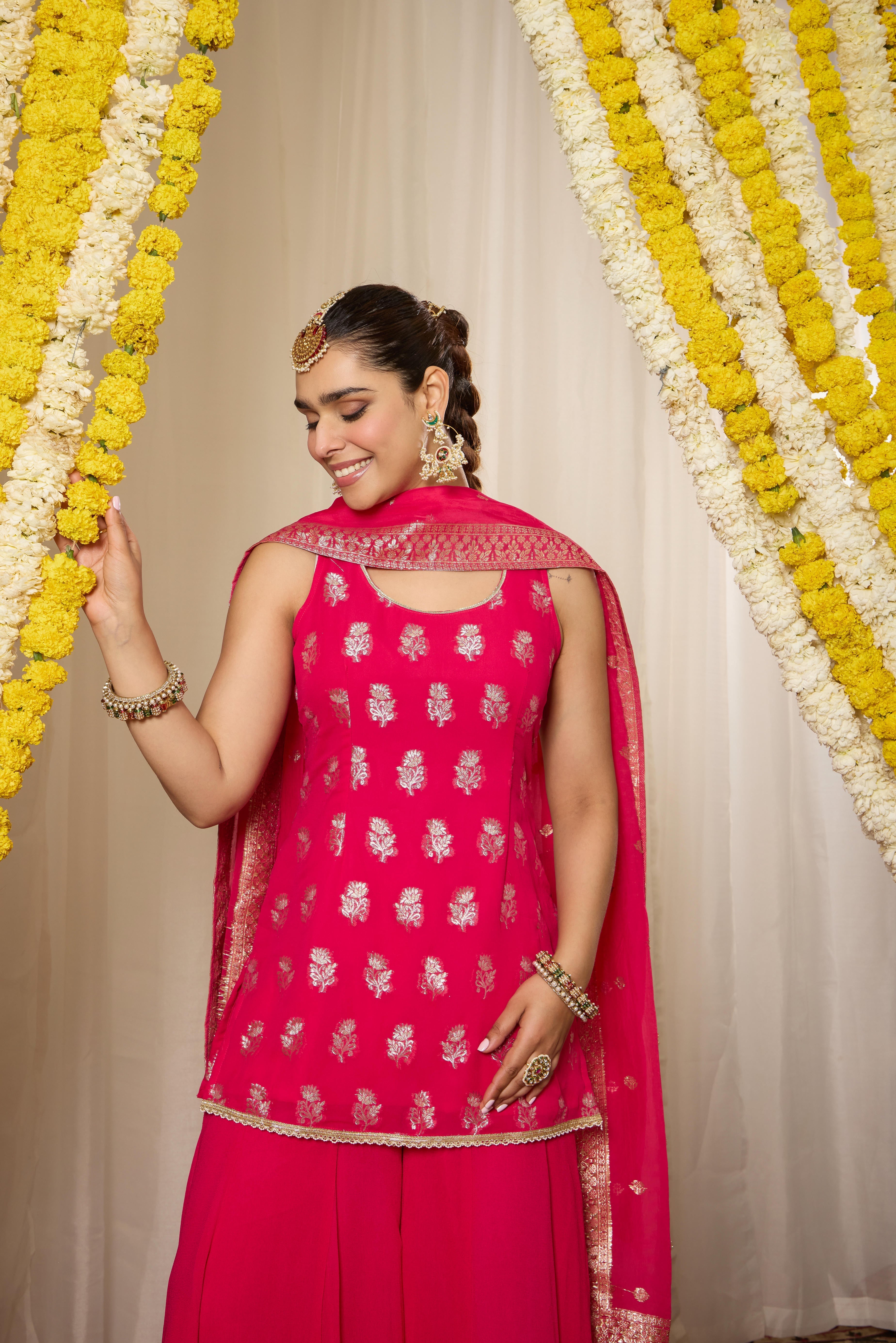 Malang Rich Fuchsia Pink Kurta Set