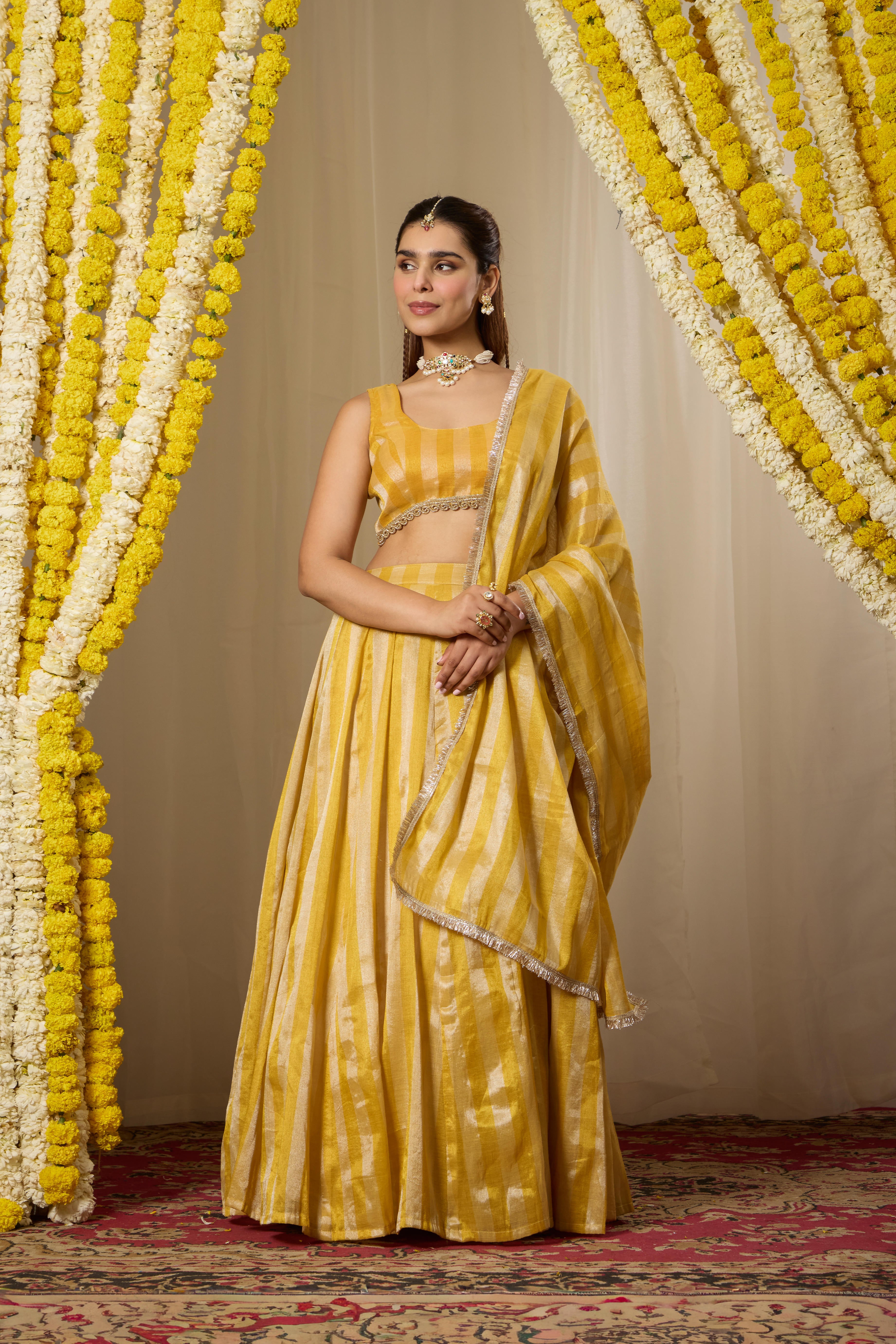 Malang Sunshine Yellow Lehenga Set