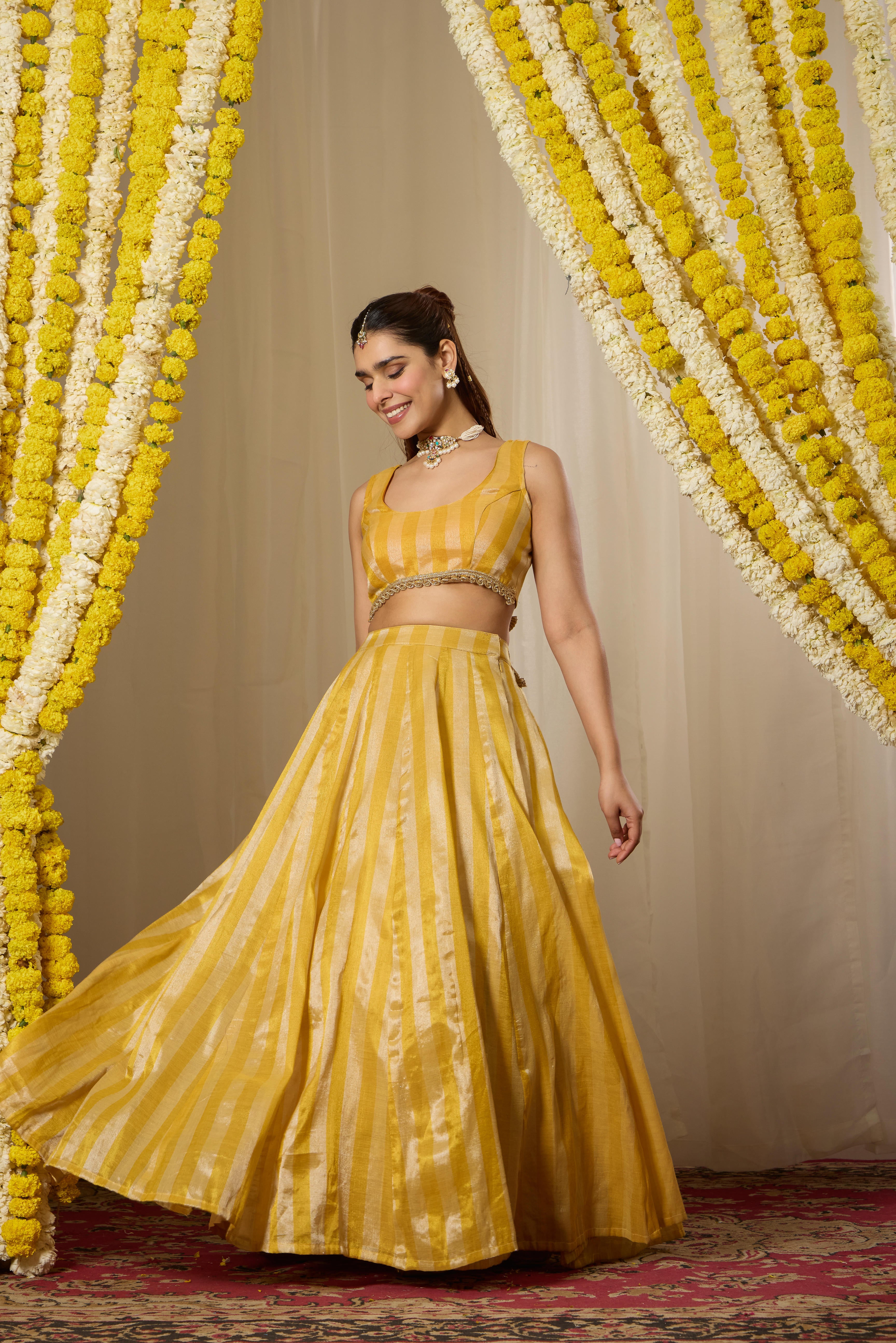 Malang Sunshine Yellow Lehenga Set